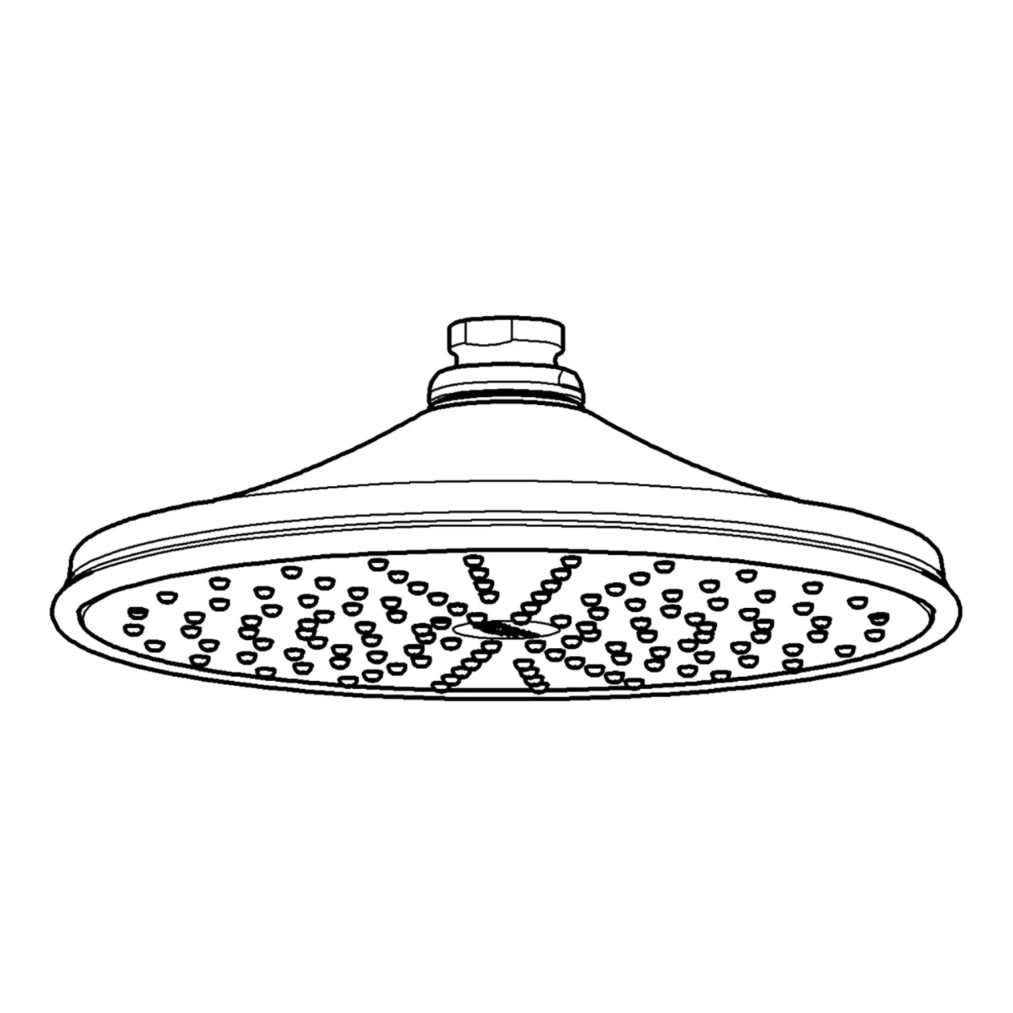 210 Shower Head, 8" - 1 Spray, 2.5 gpm