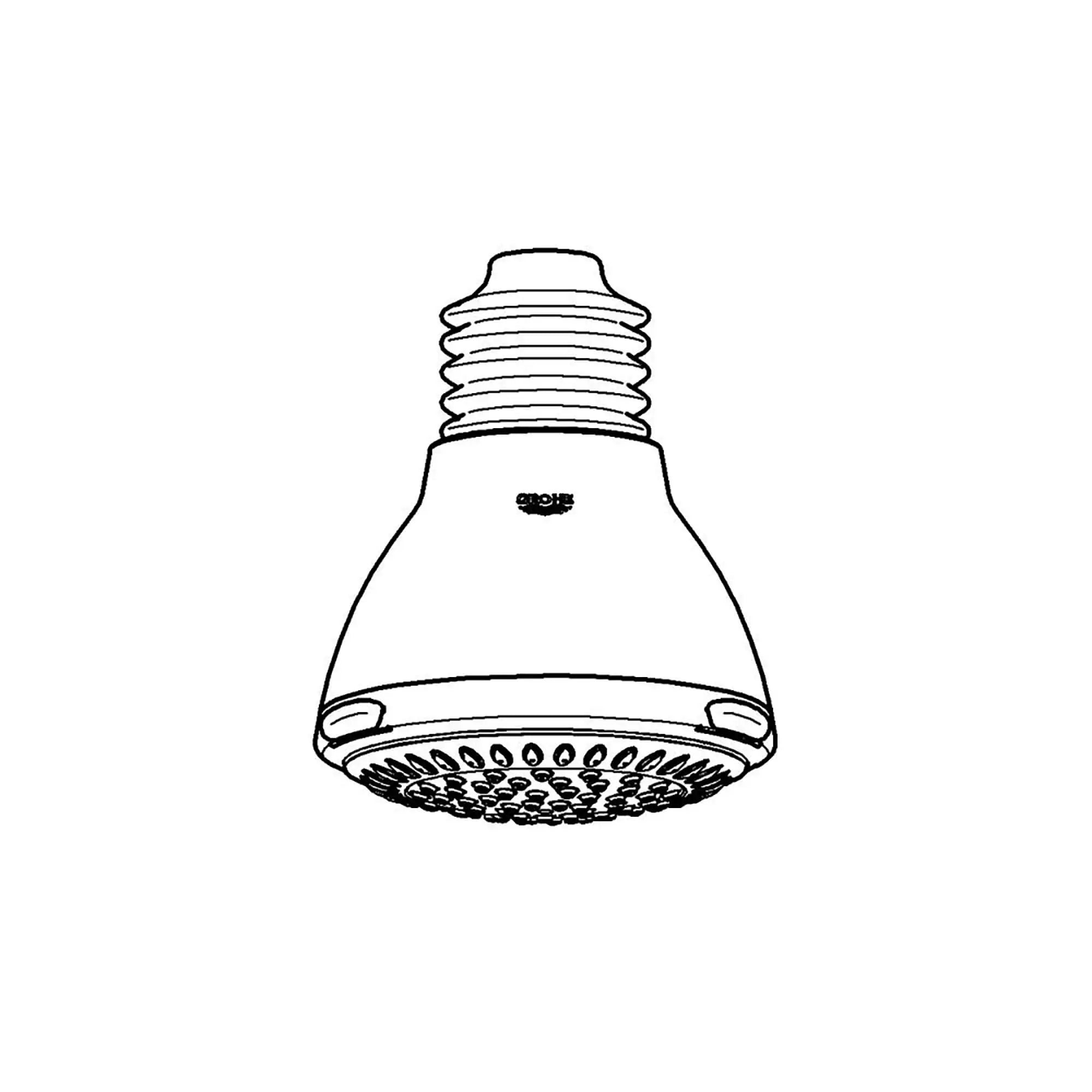 100 Shower Head, 4"  - 3 Sprays,