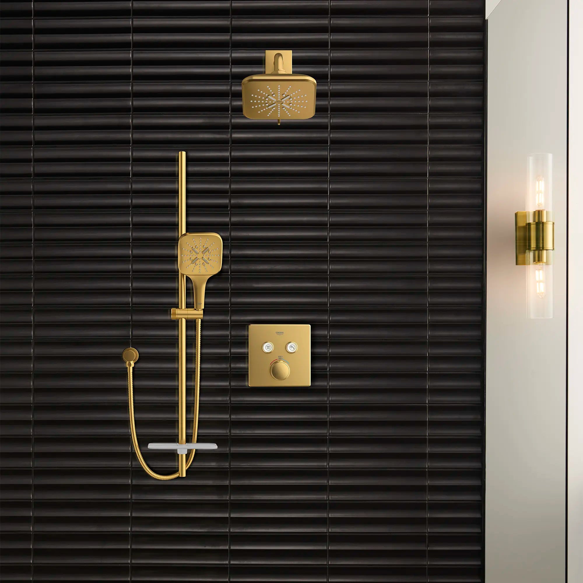 Shower Head, 6-1/2" - 3 Sprays, 1.75 GPM (6.6 L/min)