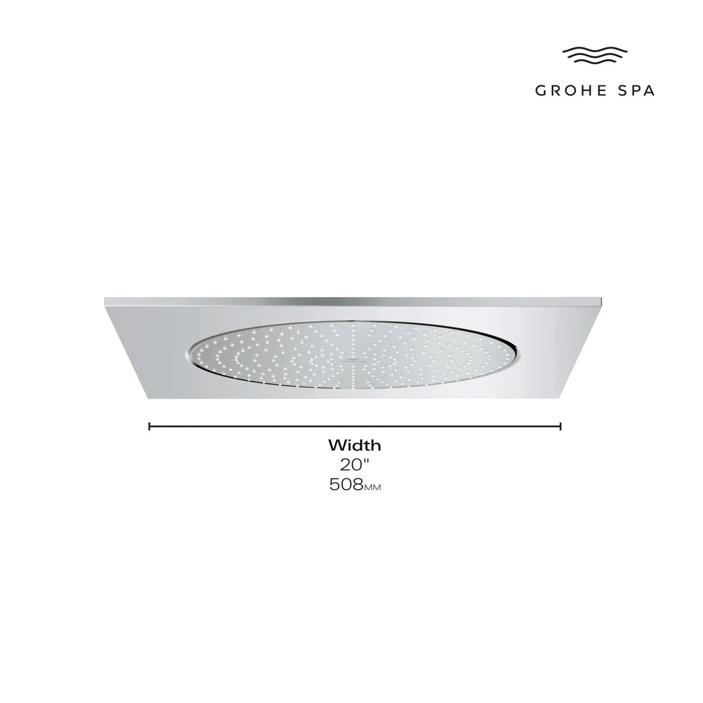 20" Ceiling Shower Head 1 Spray, 1.75 GPM (6.6 L/min)