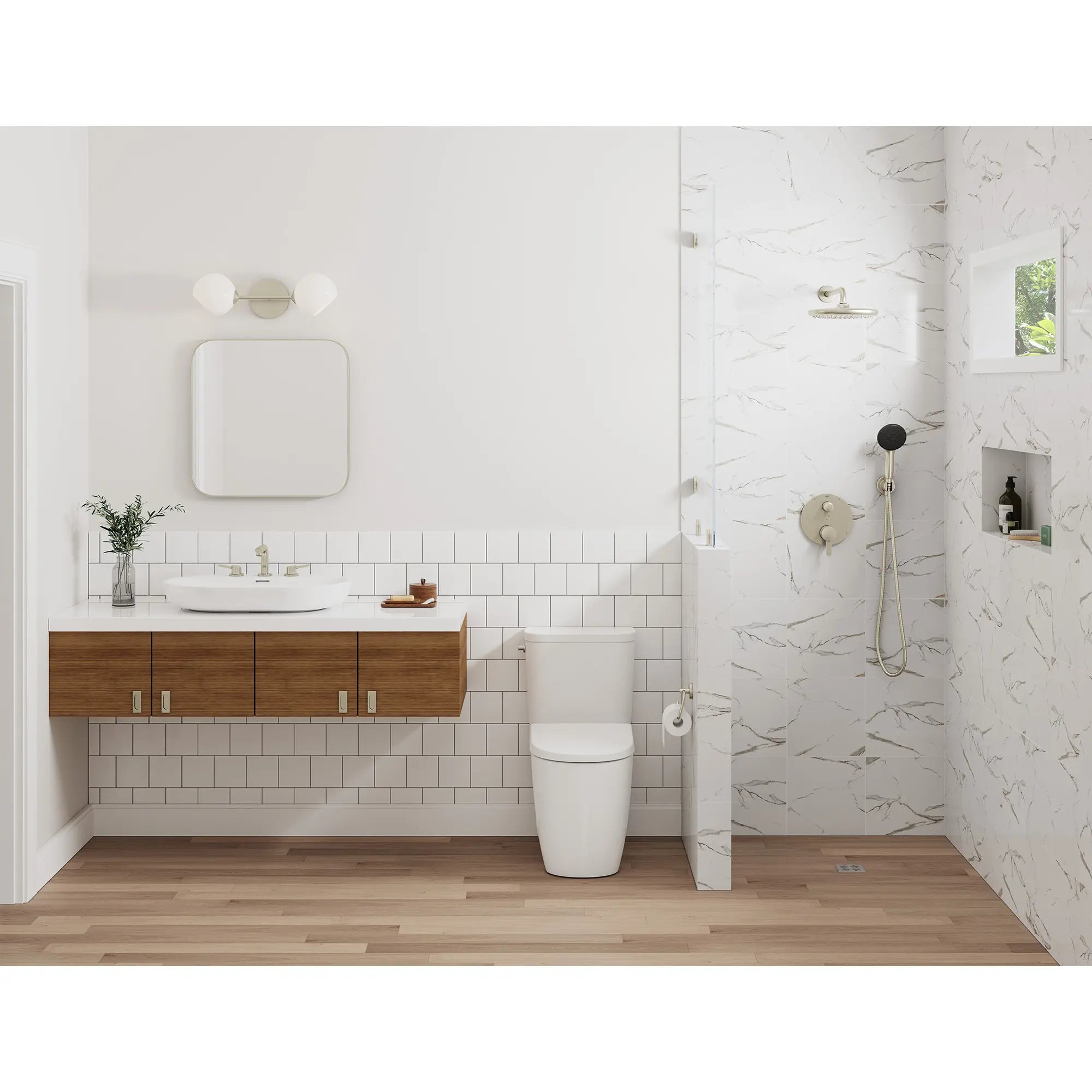 250 Rain Shower Head, 9 7?8" - 1 Spray, 1.75 GPM (6.6 L/min)