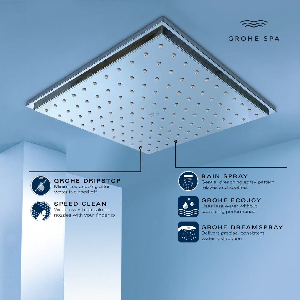 Rainshower Allure 230 Ceiling Shower Head, 9" - 1 Spray, 1.75 GPM (6.6 L/min)