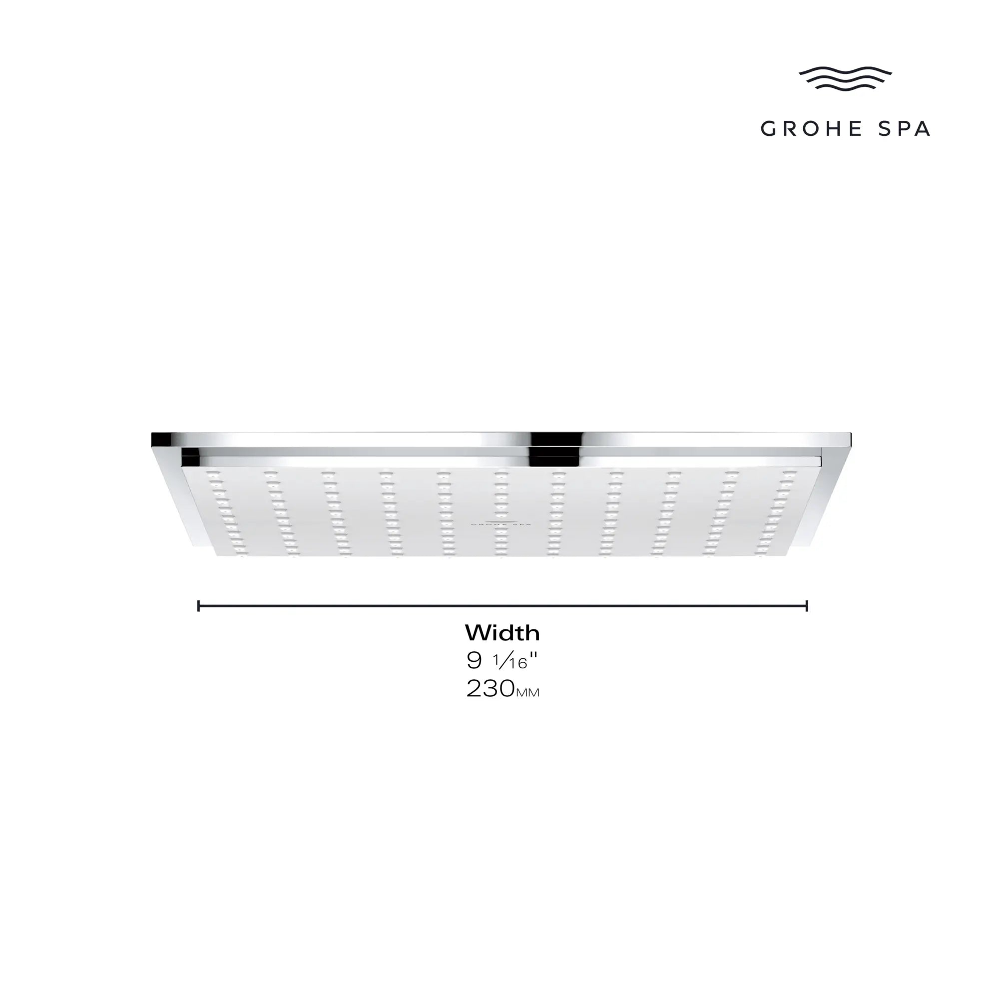 Rainshower Allure 230 Ceiling Shower Head, 9" - 1 Spray, 1.75 GPM (6.6 L/min)