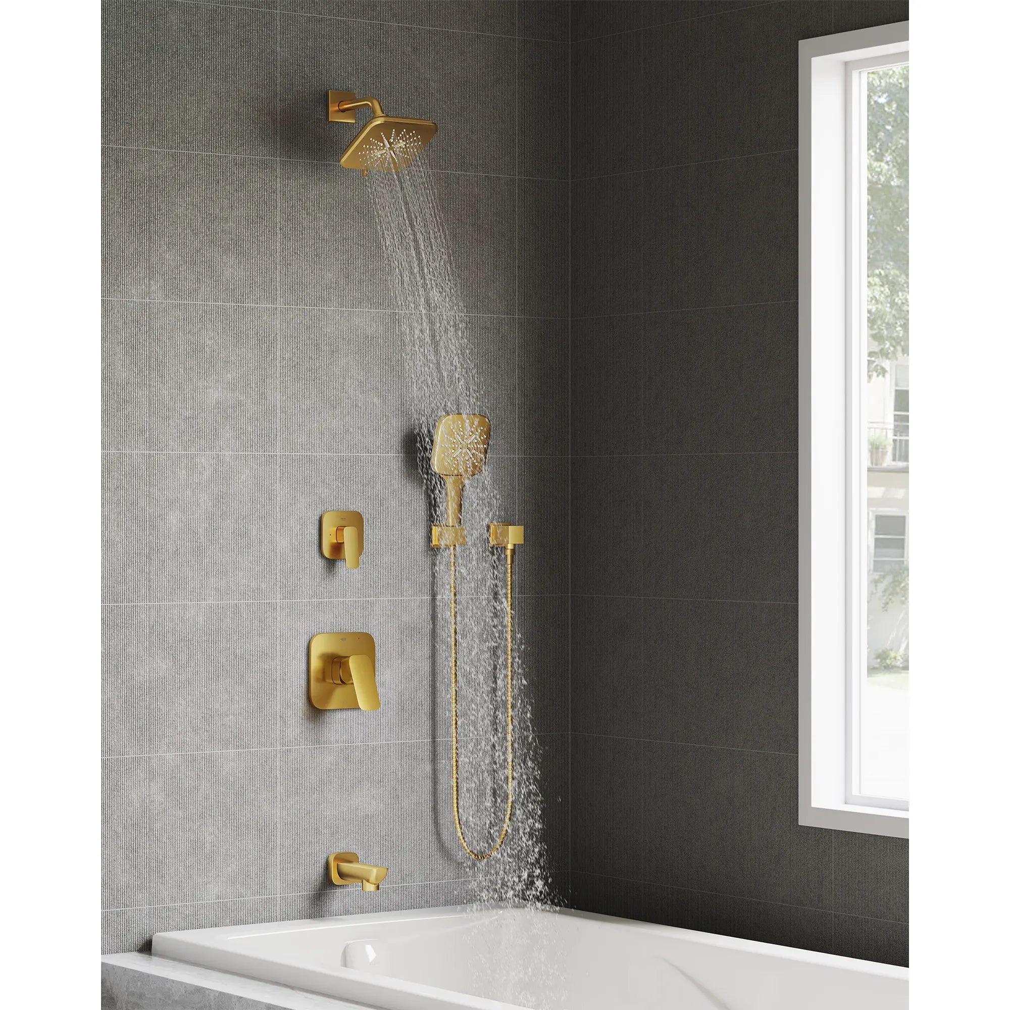 Shower Head, 6-1/2" - 3 Sprays, 1.75 GPM (6.6 L/min)