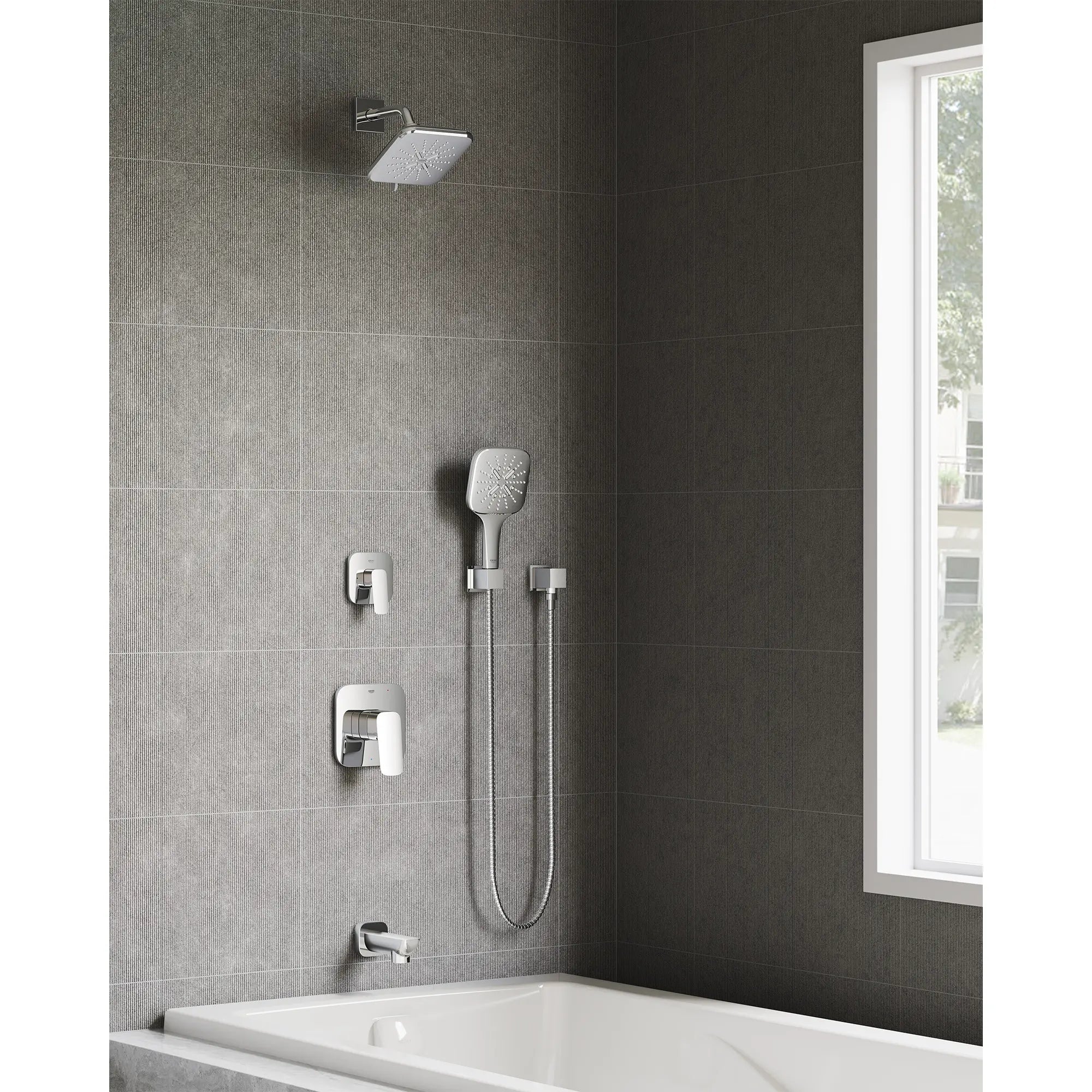 Shower Head, 6-1/2" - 3 Sprays, 1.75 GPM (6.6 L/min)