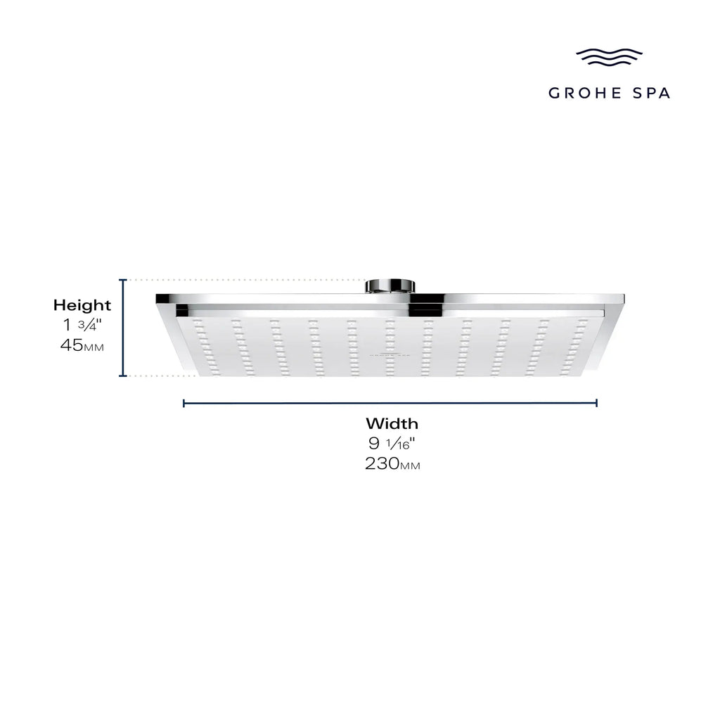 Rainshower Allure 230 Shower Head, 9" - 1 Spray, 1.75 GPM (6.6 L/min)