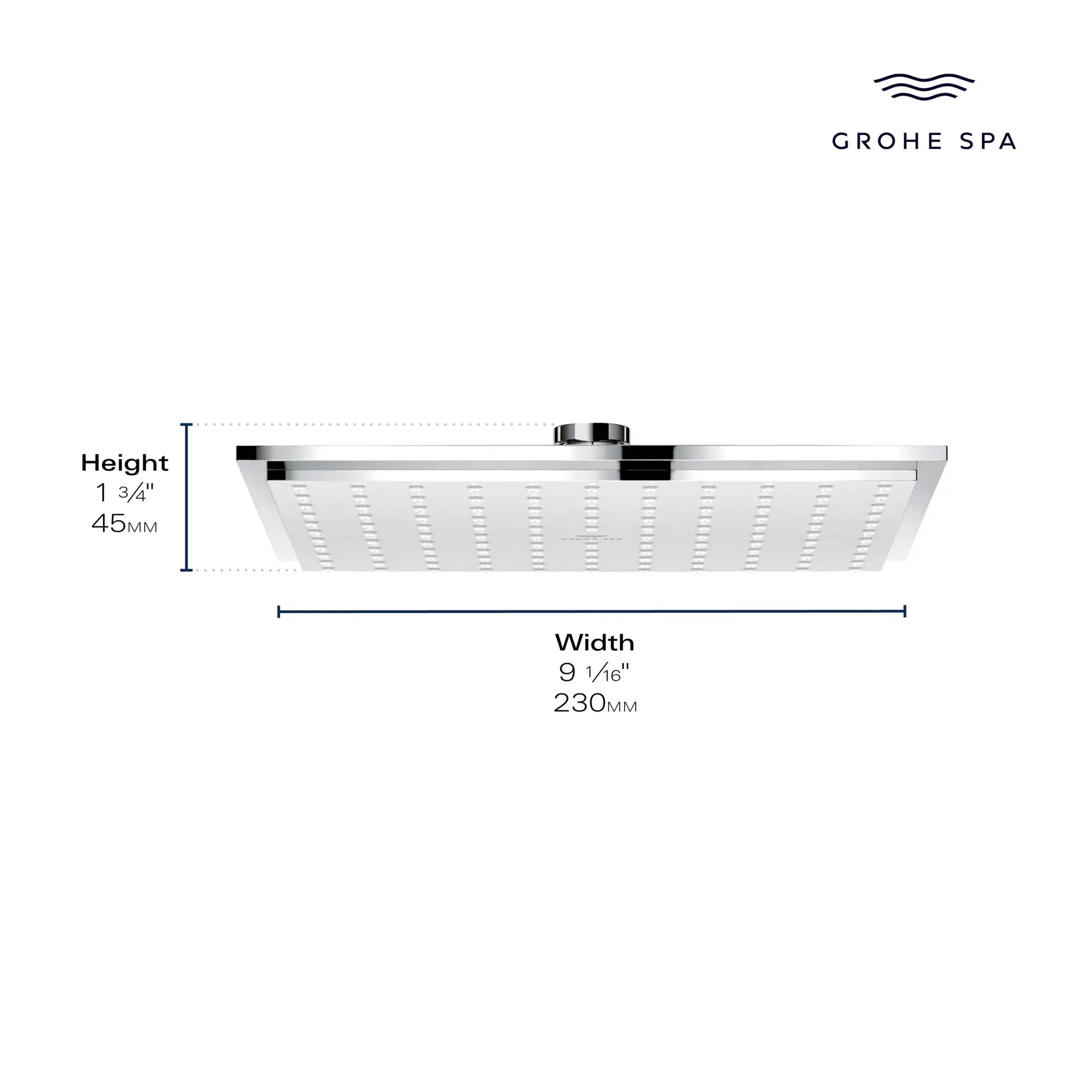 Rainshower Allure 230 Shower Head, 9" - 1 Spray, 1.75 GPM (6.6 L/min)
