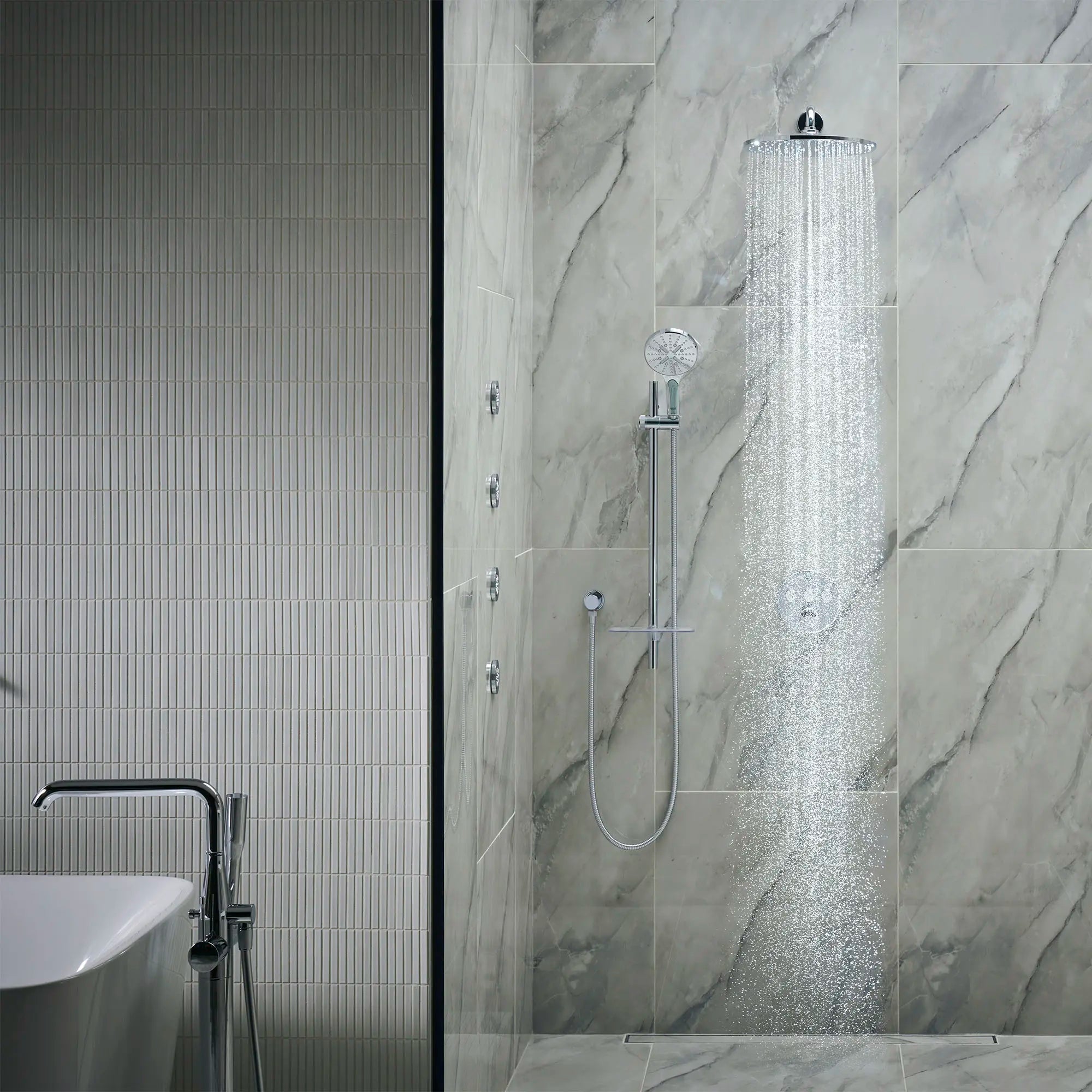 310 Mono Shower Head, 12" - 1 Spray, 1.75 GPM (6.6 L/min)