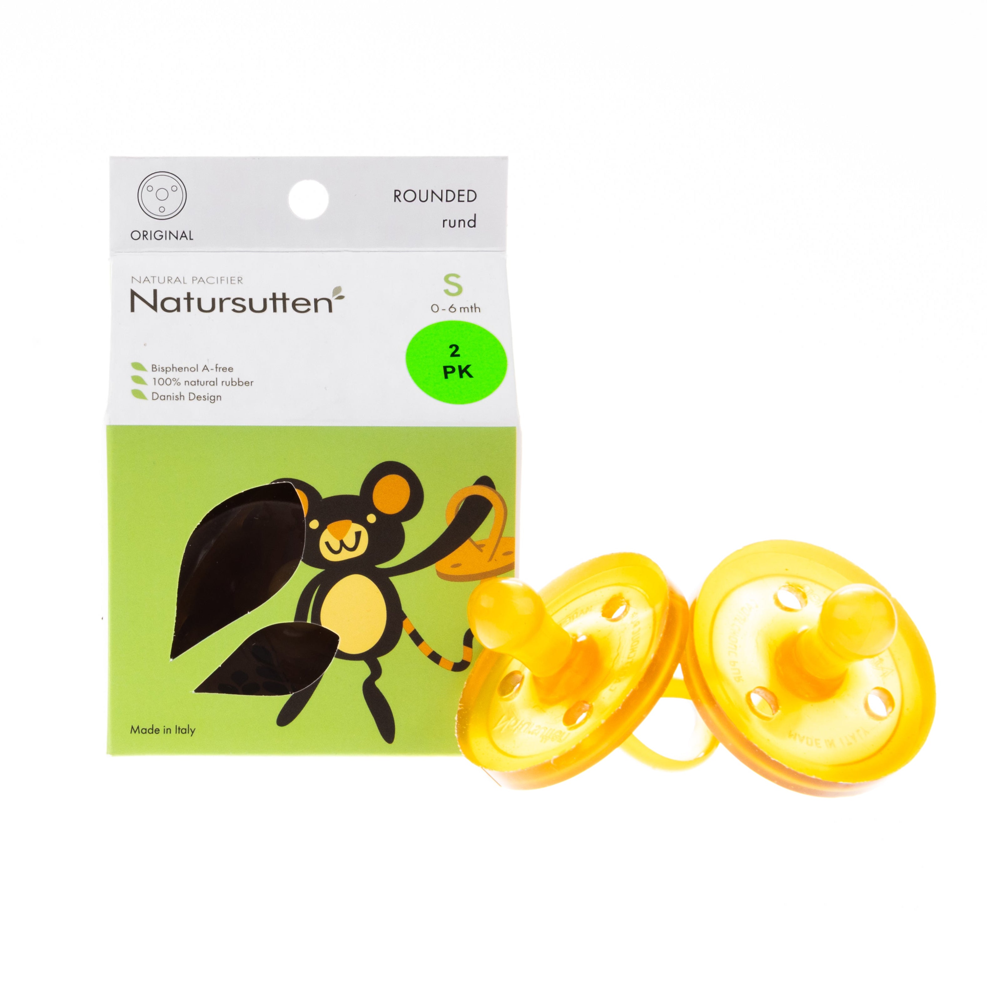 Natursutten Rounded Pacifier (Set of Two)