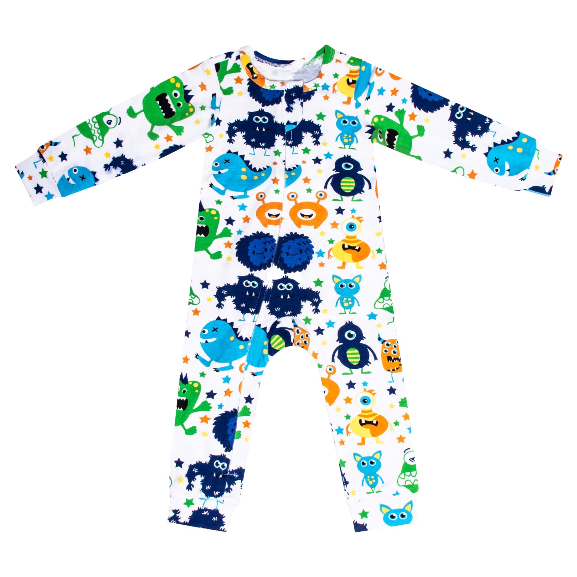 Sleeping Baby Monster Madness One-Piece Pajama