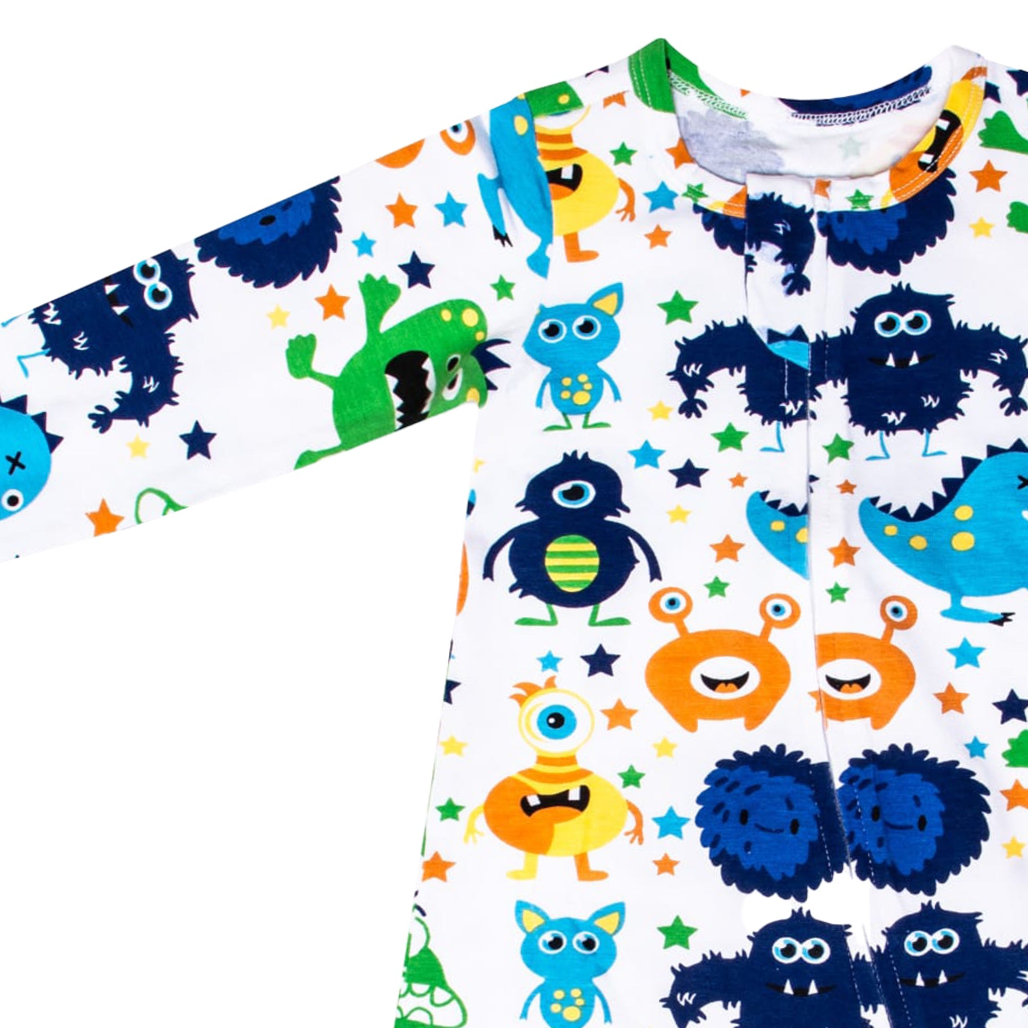 Sleeping Baby Monster Madness One-Piece Pajama