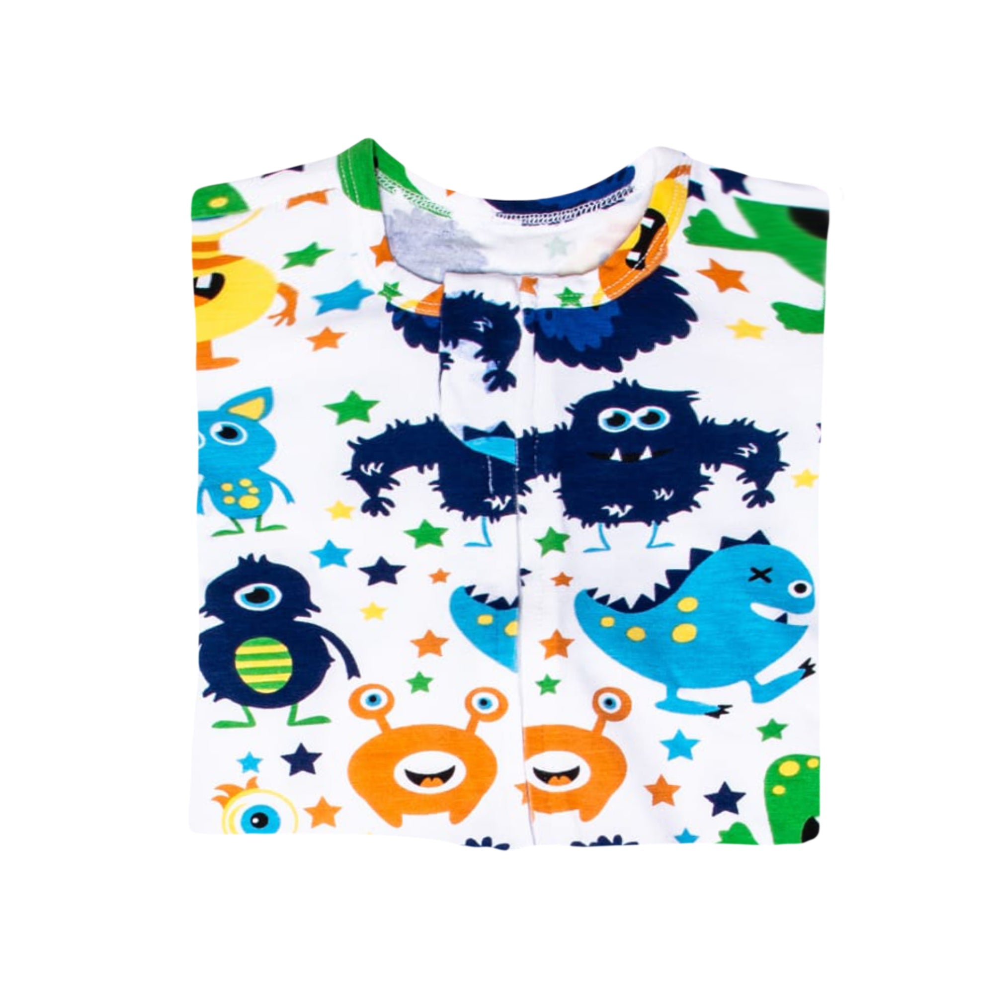 Sleeping Baby Monster Madness One-Piece Pajama