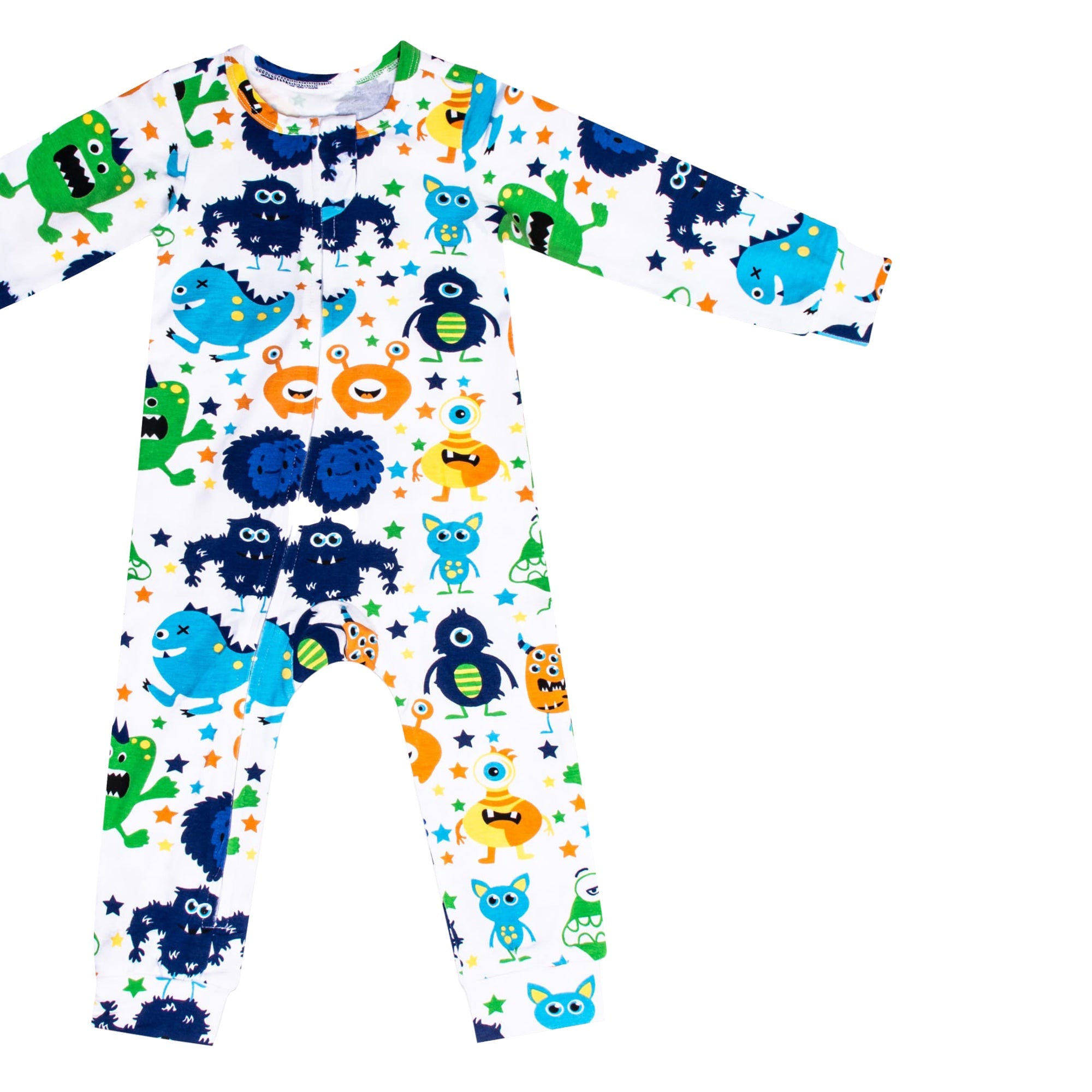 Sleeping Baby Monster Madness One-Piece Pajama