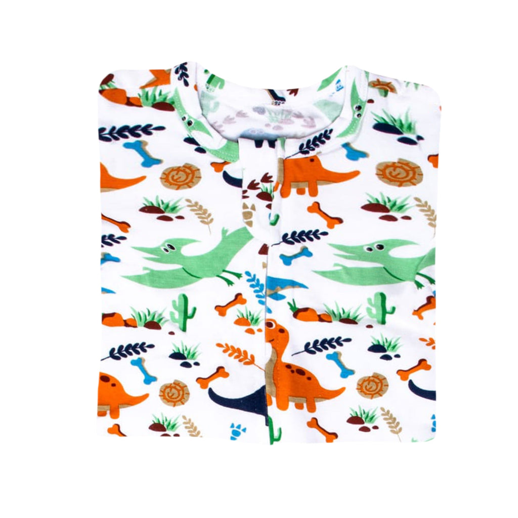 Sleeping Baby Boy Dino One-Piece Pajama