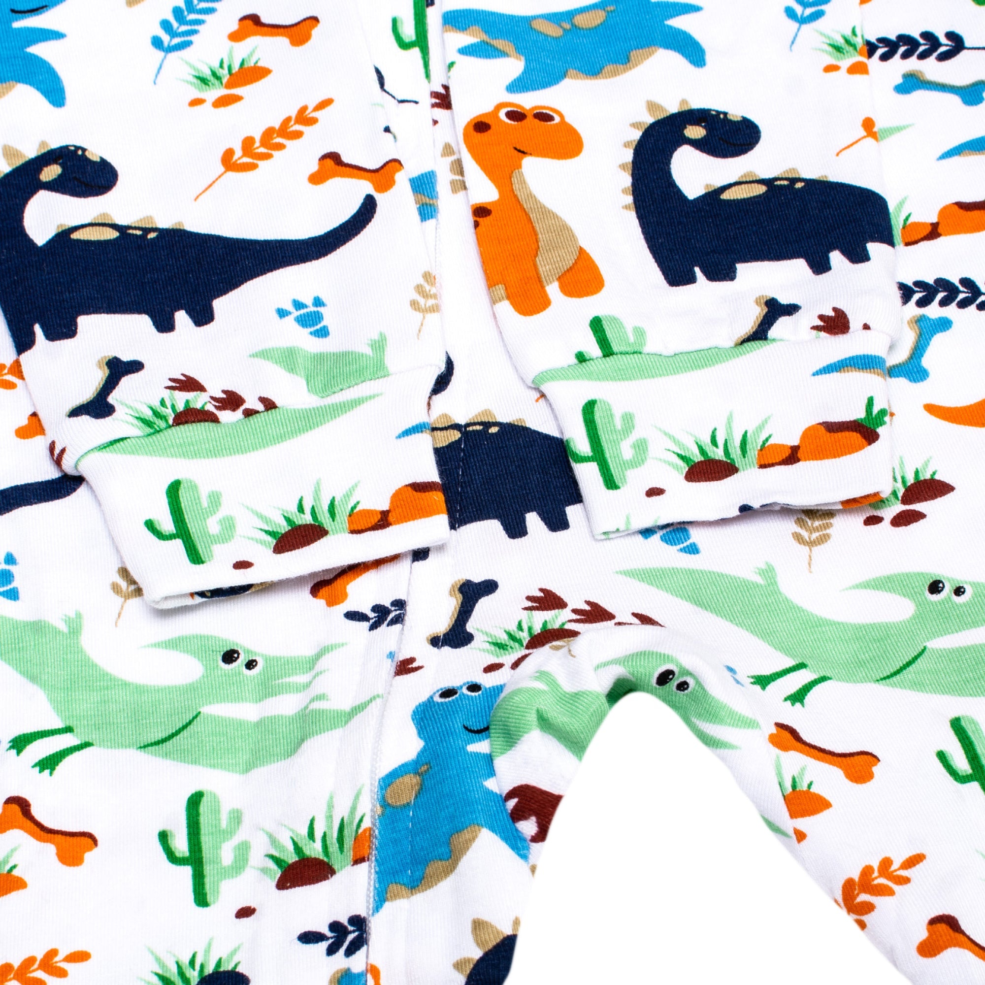 Sleeping Baby Boy Dino One-Piece Pajama