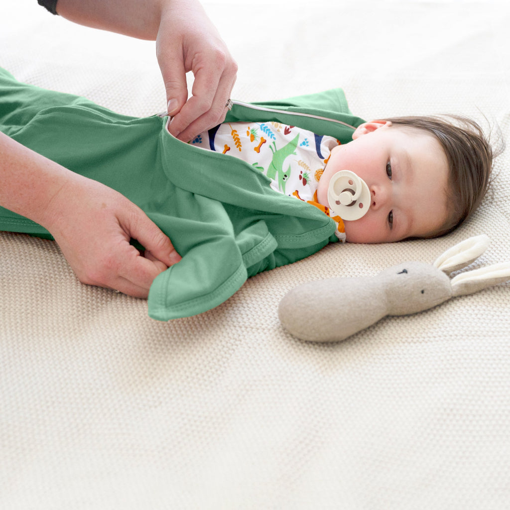 Sleeping Baby Boy Dino One-Piece Pajama