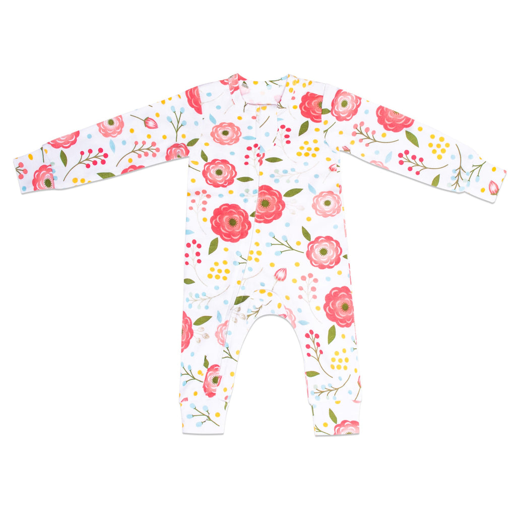 Sleeping Baby Pink Poppy One-Piece Pajama