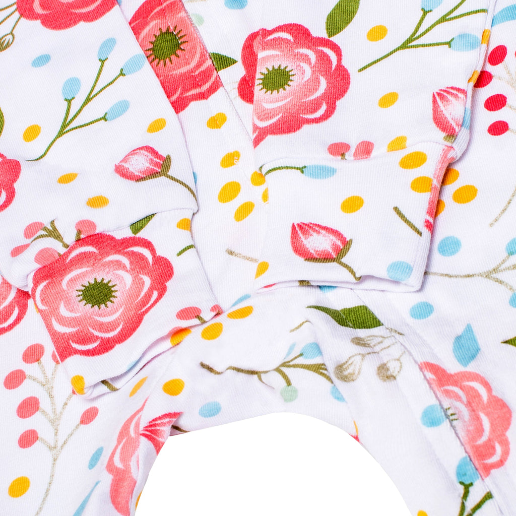 Sleeping Baby Pink Poppy One-Piece Pajama