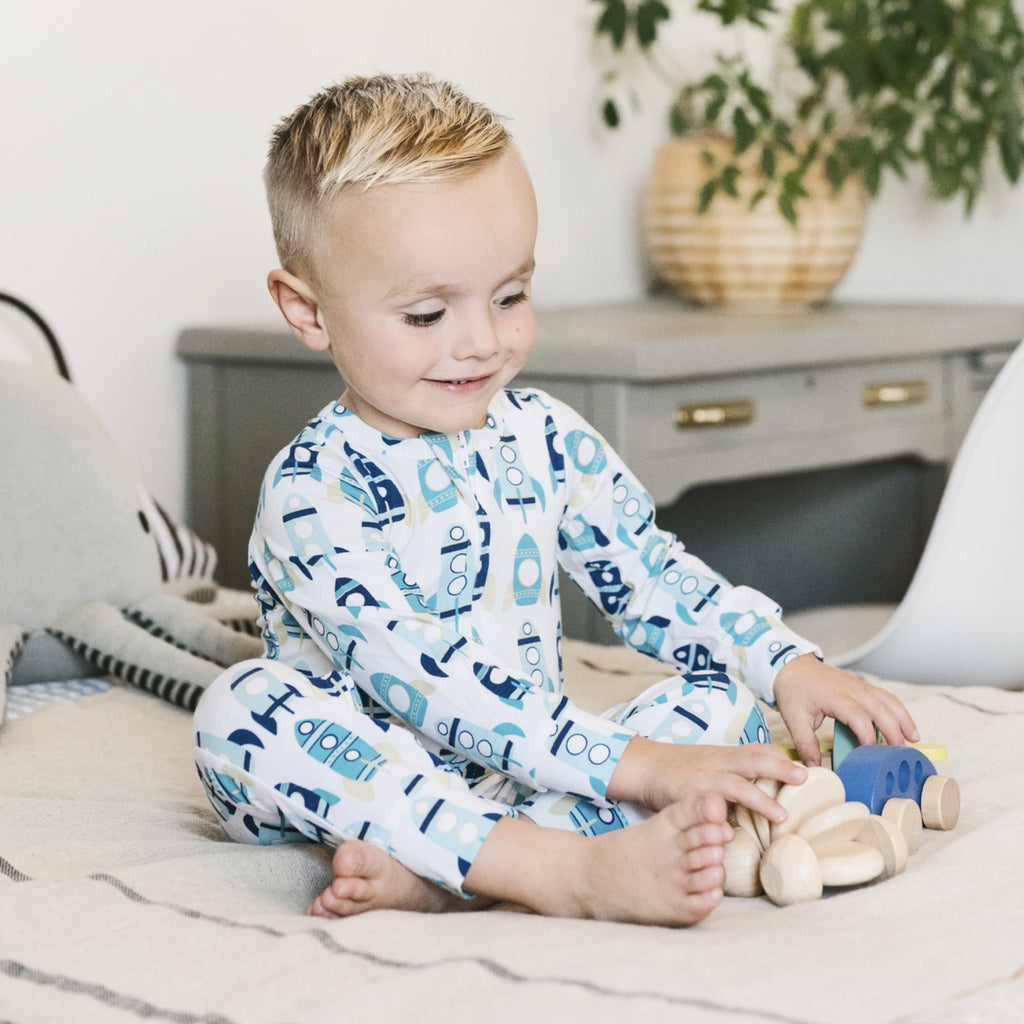 Sleeping Baby Rocket One-Piece Pajama