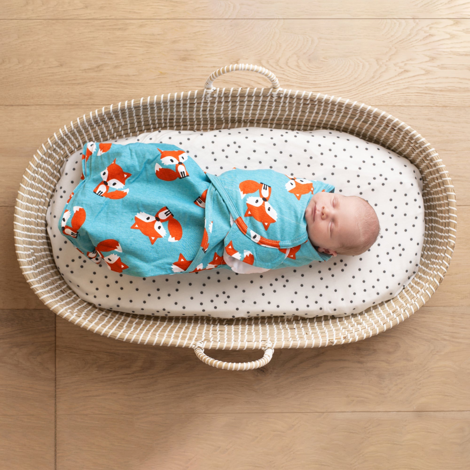 Sleeping Baby Friendly Fox Zippy Swaddle