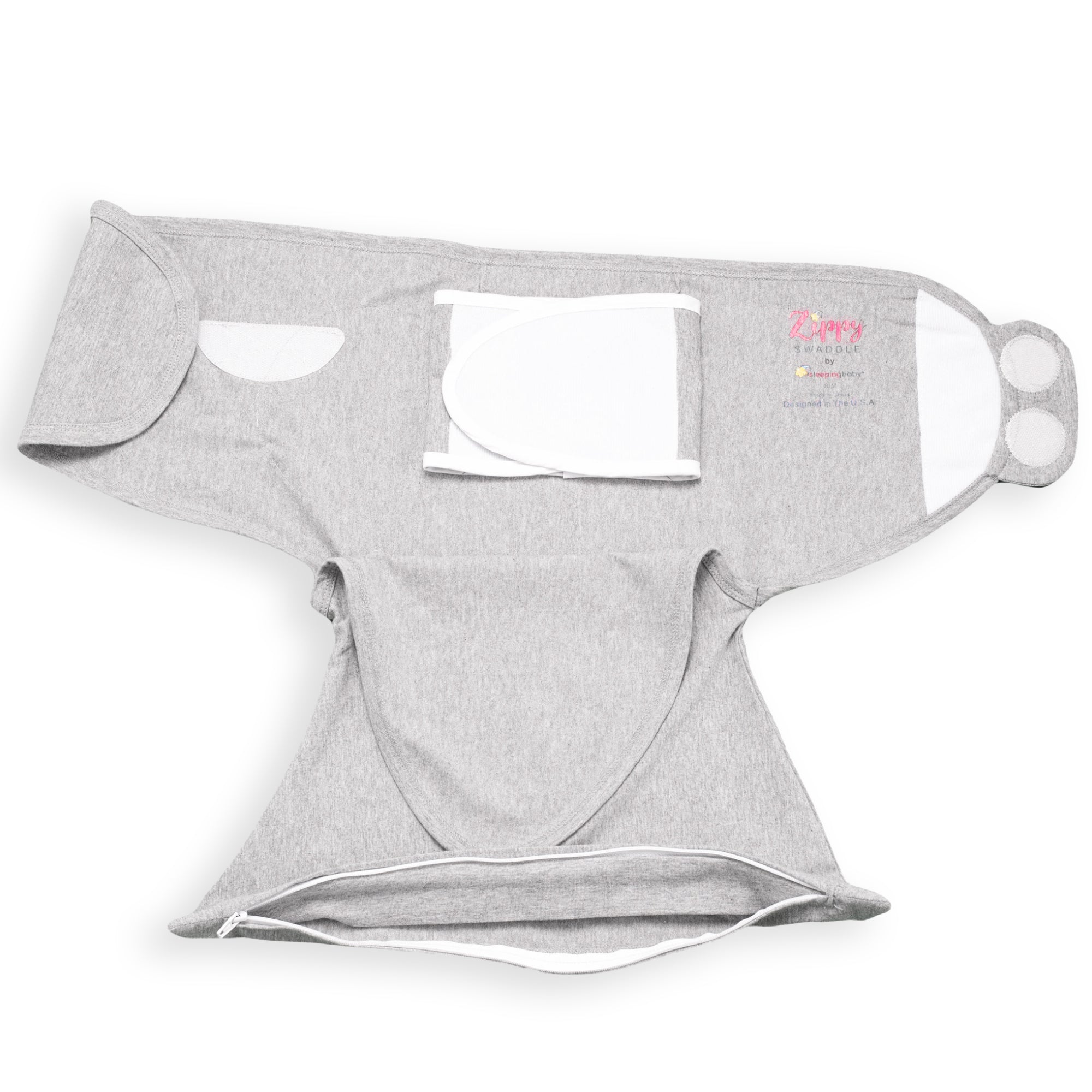 Sleeping Baby Classic Heather Zippy Swaddle