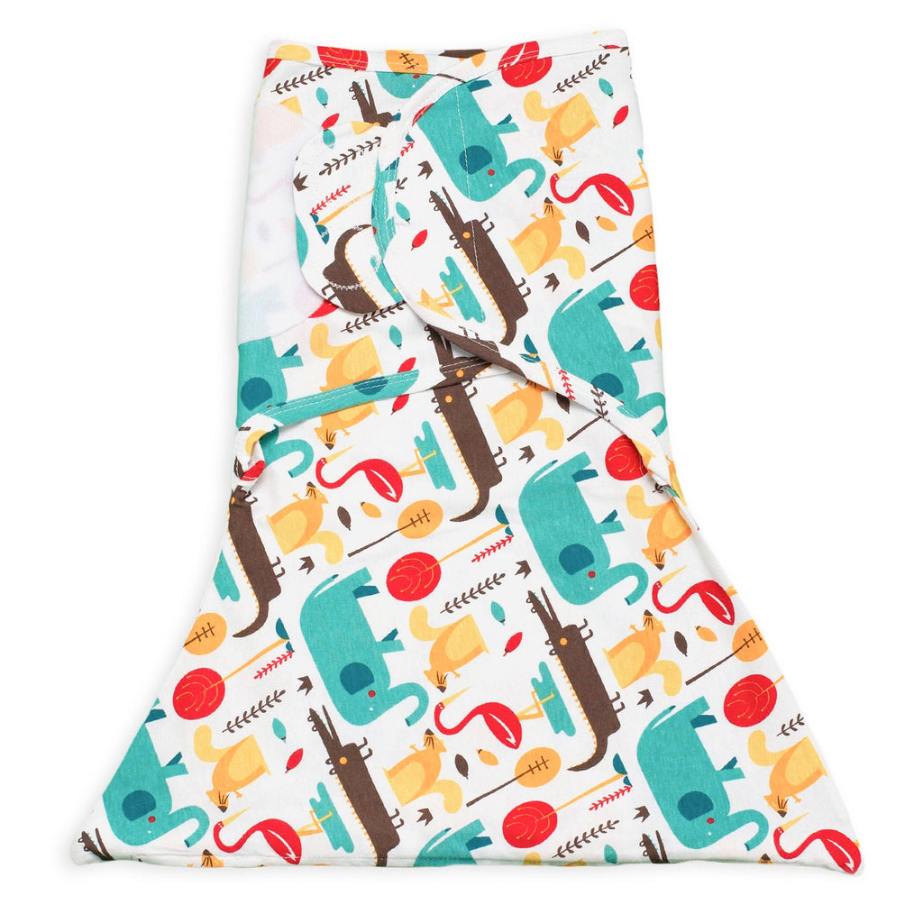 Sleeping Baby Modern Animals Zippy Swaddle