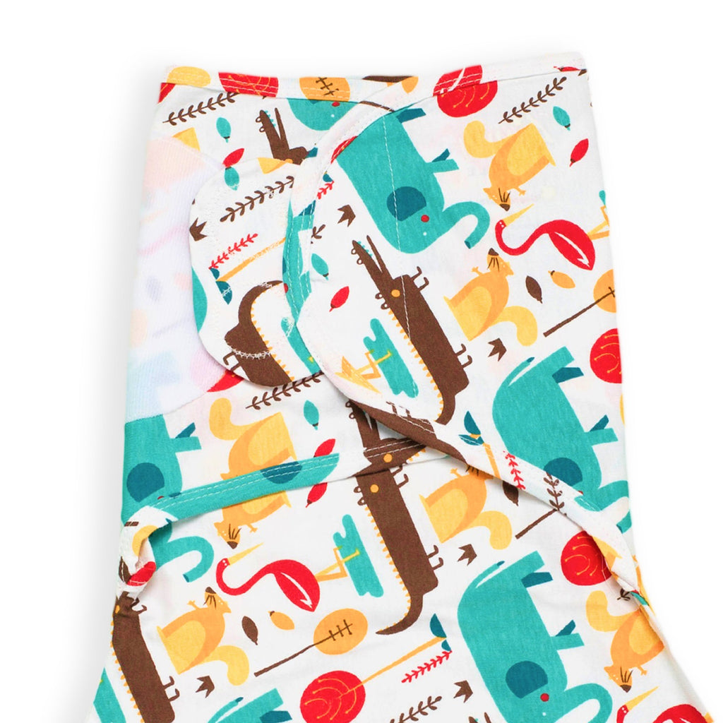 Sleeping Baby Modern Animals Zippy Swaddle