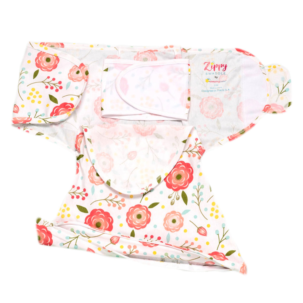 Sleeping Baby Pink Poppy Zippy Swaddle
