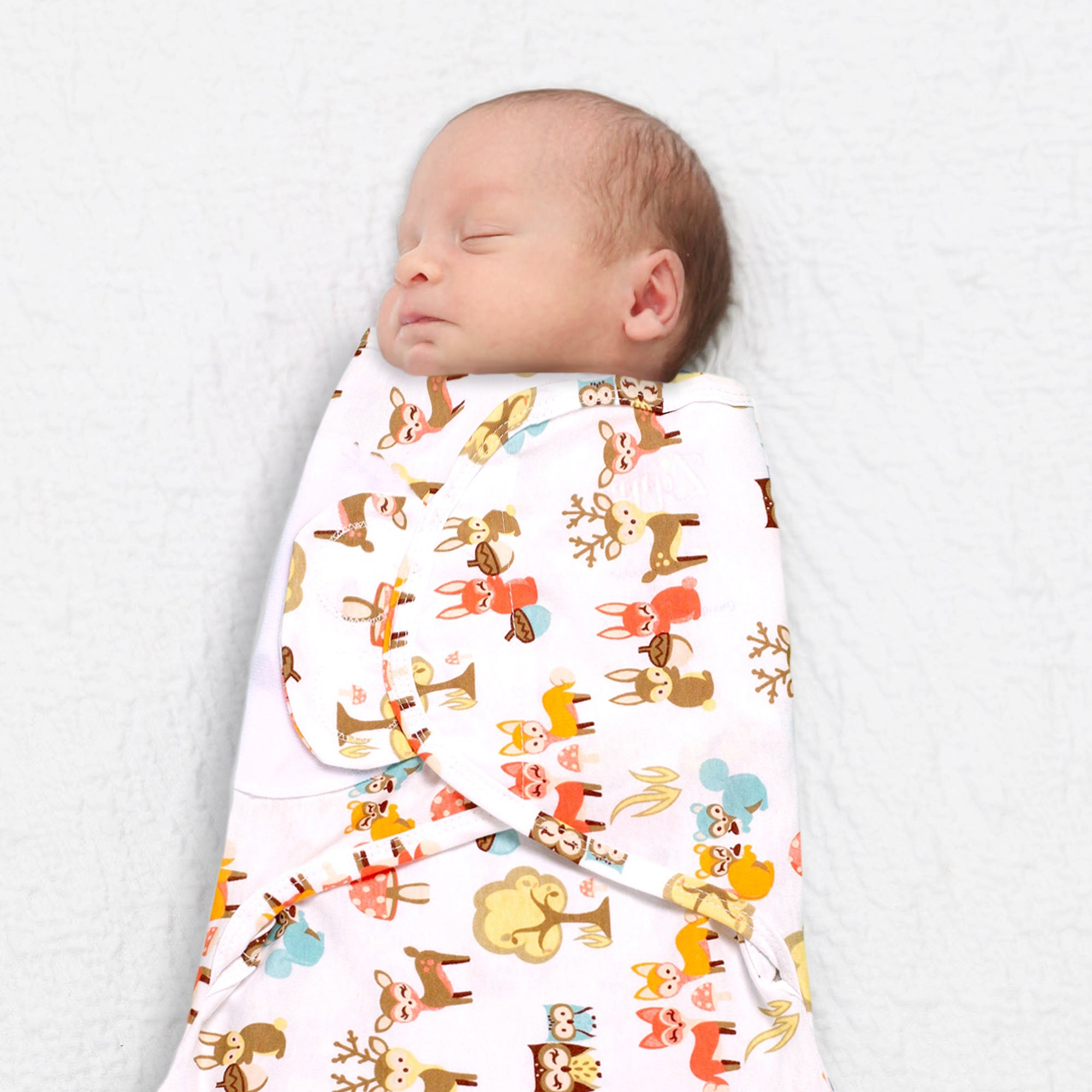 Sleeping Baby Woodlands Zippy Swaddle