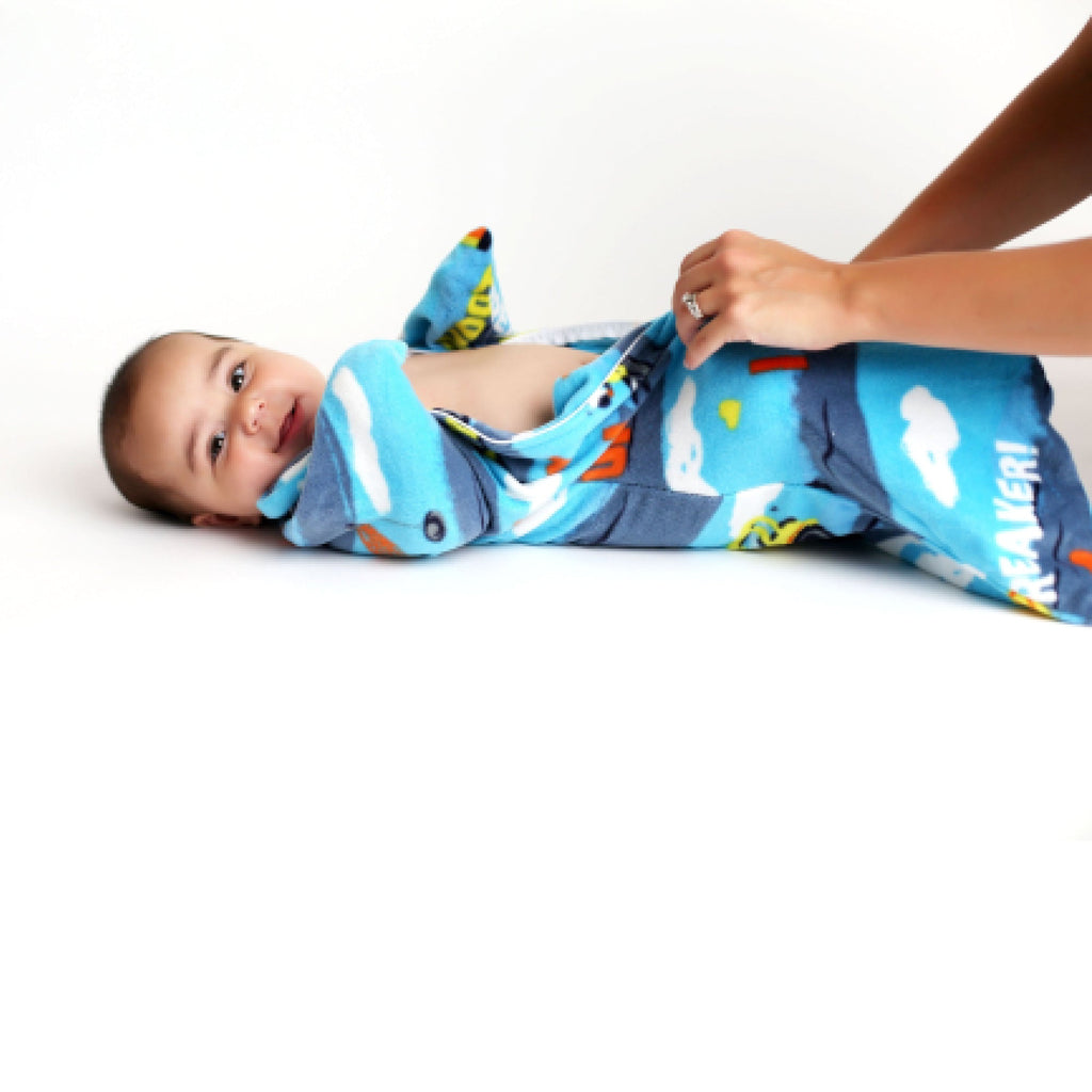 Sleeping Baby Going Places Zipadee-Zip Swaddle Transition - Fleece