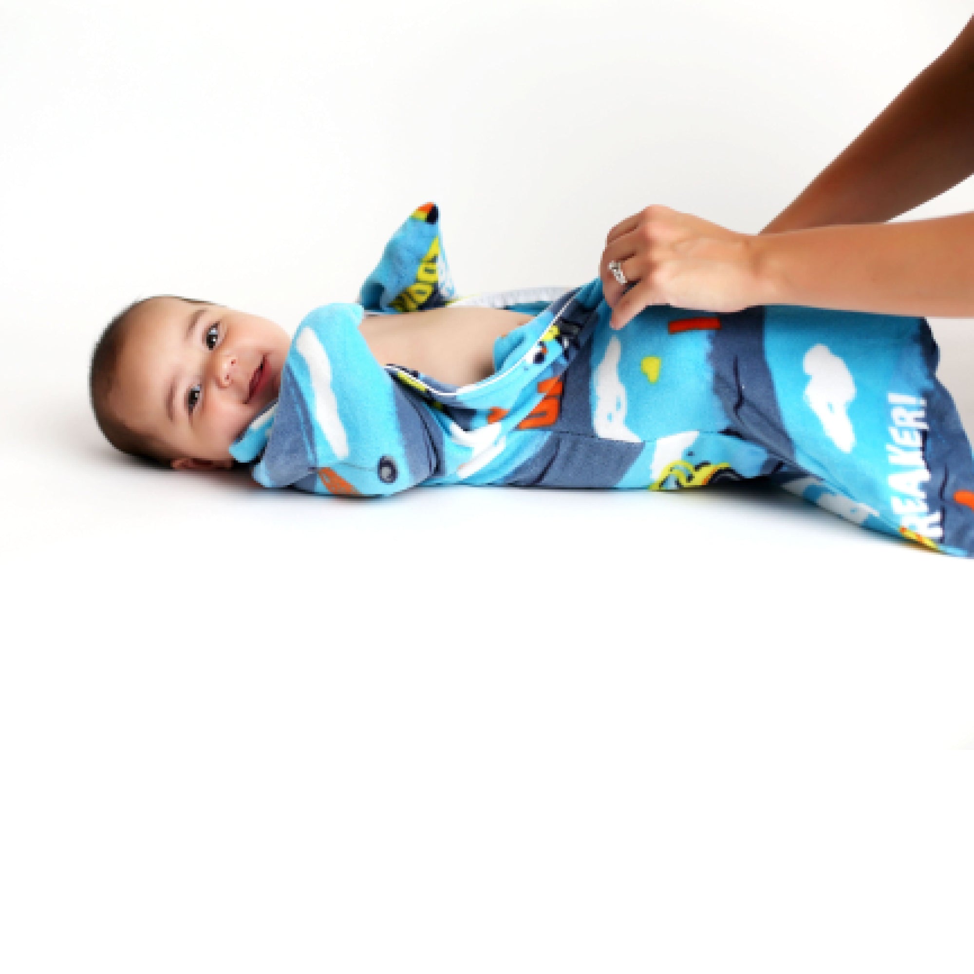 Sleeping Baby Going Places Zipadee-Zip Swaddle Transition - Fleece