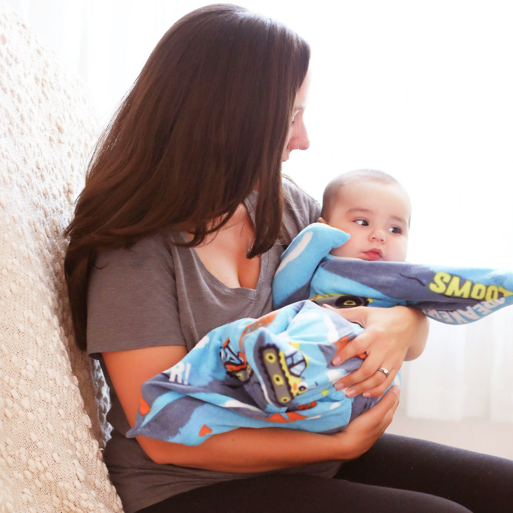 Sleeping Baby Going Places Zipadee-Zip Swaddle Transition - Fleece