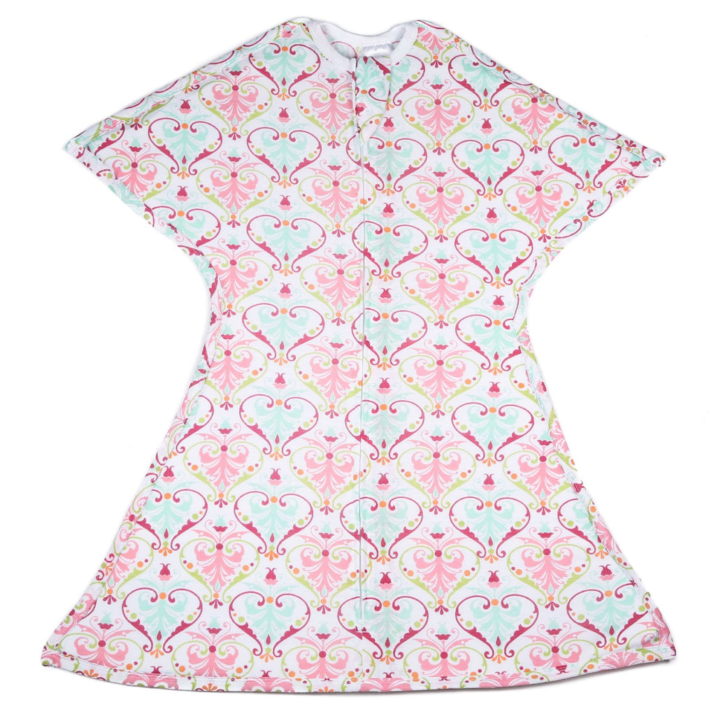 Sleeping Baby Pink Floral Zipadee-Zip Swaddle Transition - Lightweight