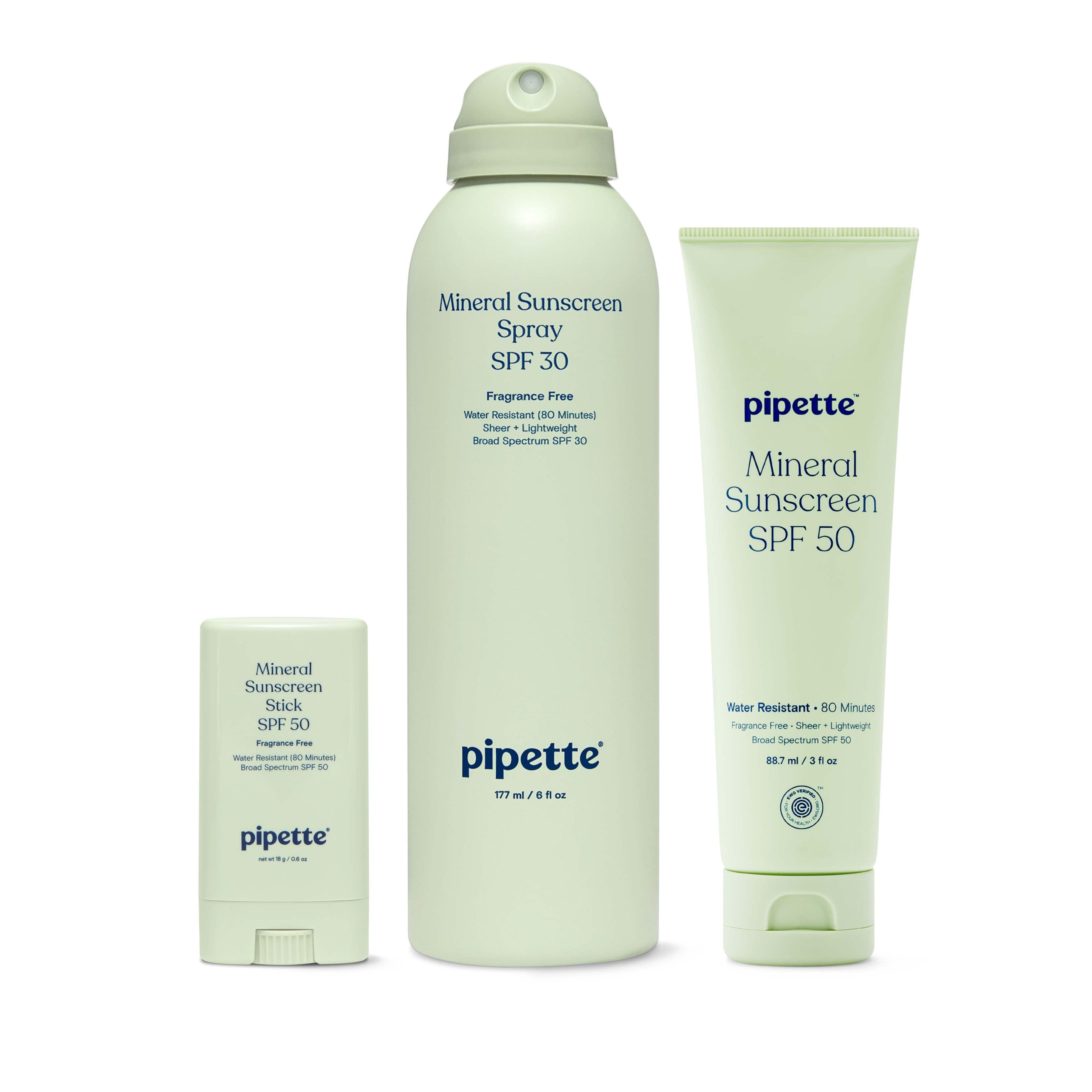 Clean Mineral Sunscreen Discovery Trio