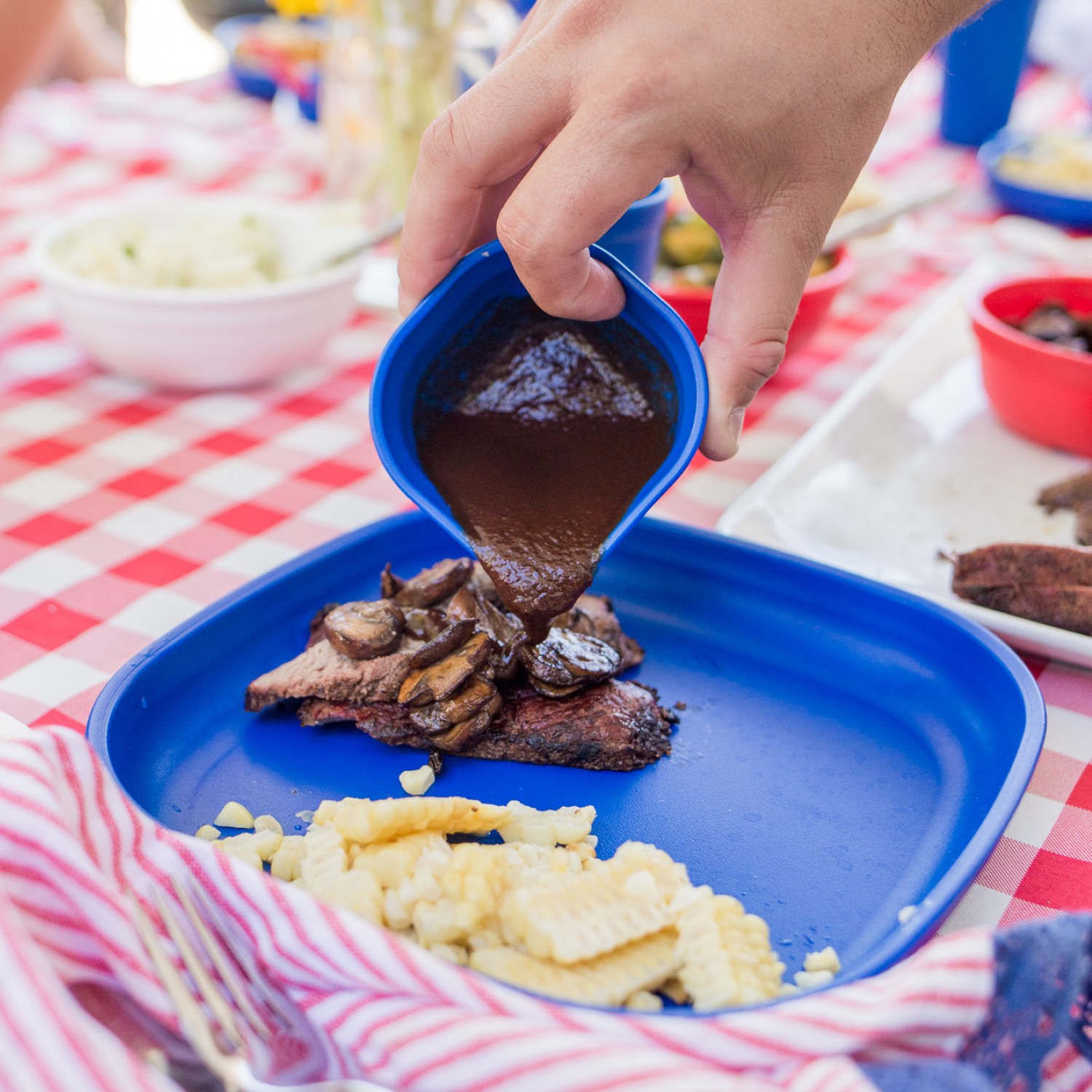 Dip 'n' Pour Bowl USA Made from Recycled Materials