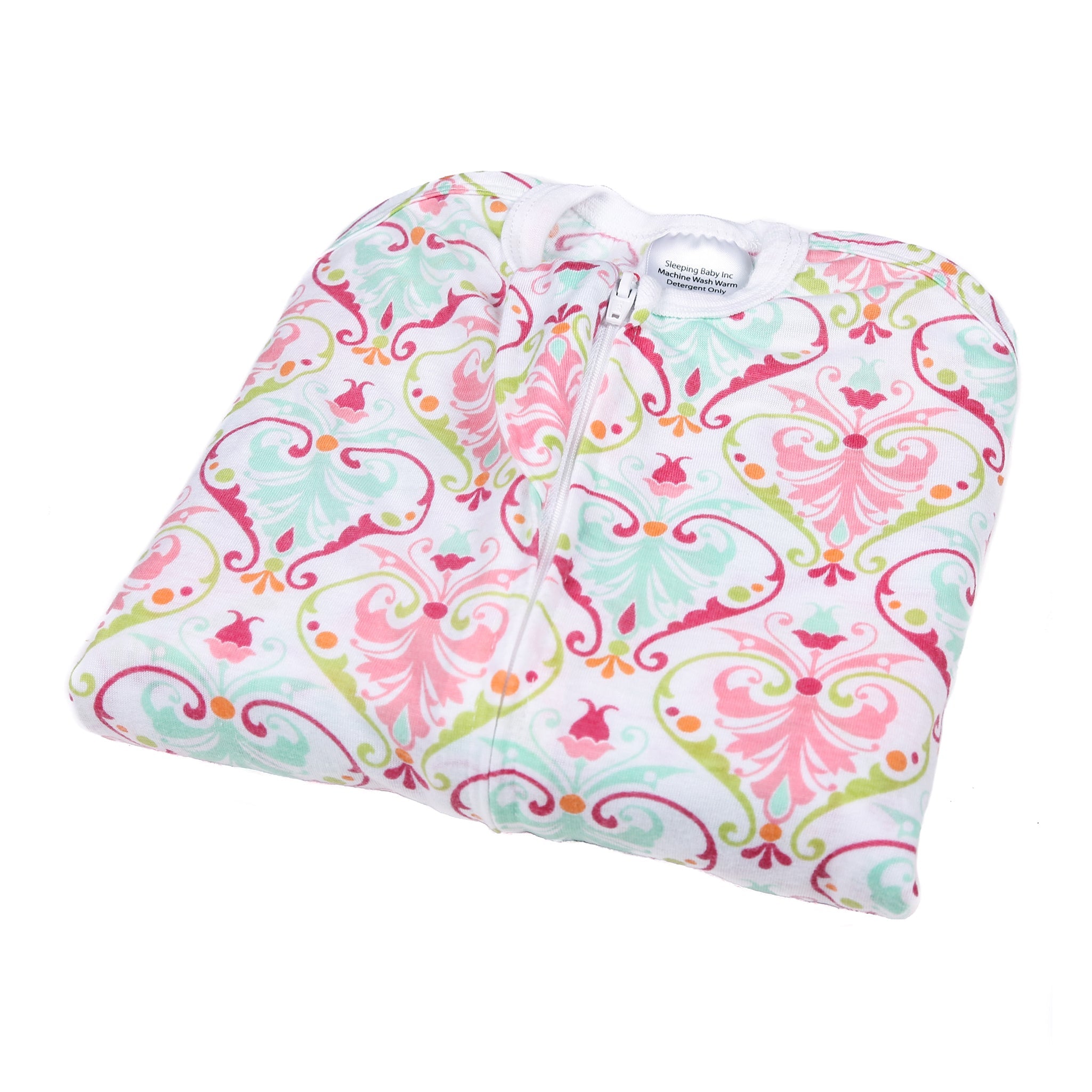 Sleeping Baby Pink Floral Zipadee-Zip Swaddle Transition - Lightweight