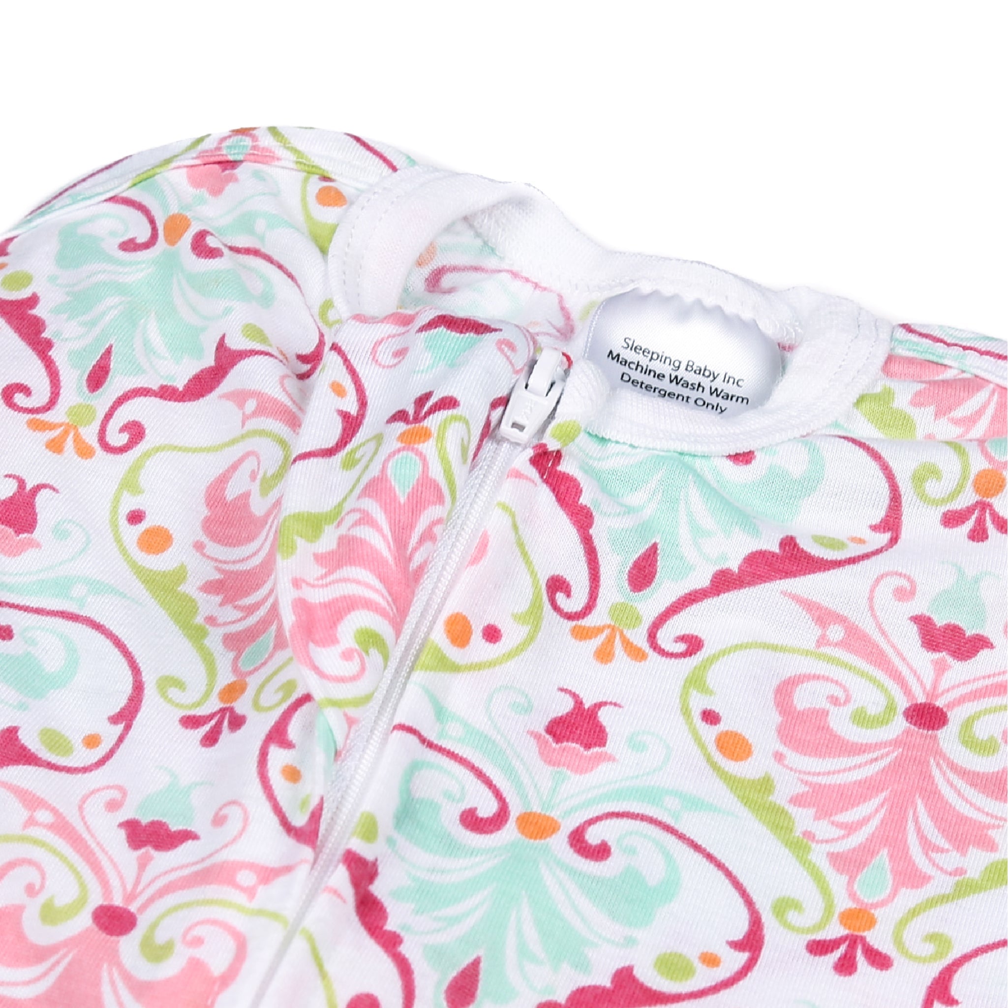 Sleeping Baby Pink Floral Zipadee-Zip Swaddle Transition - Lightweight