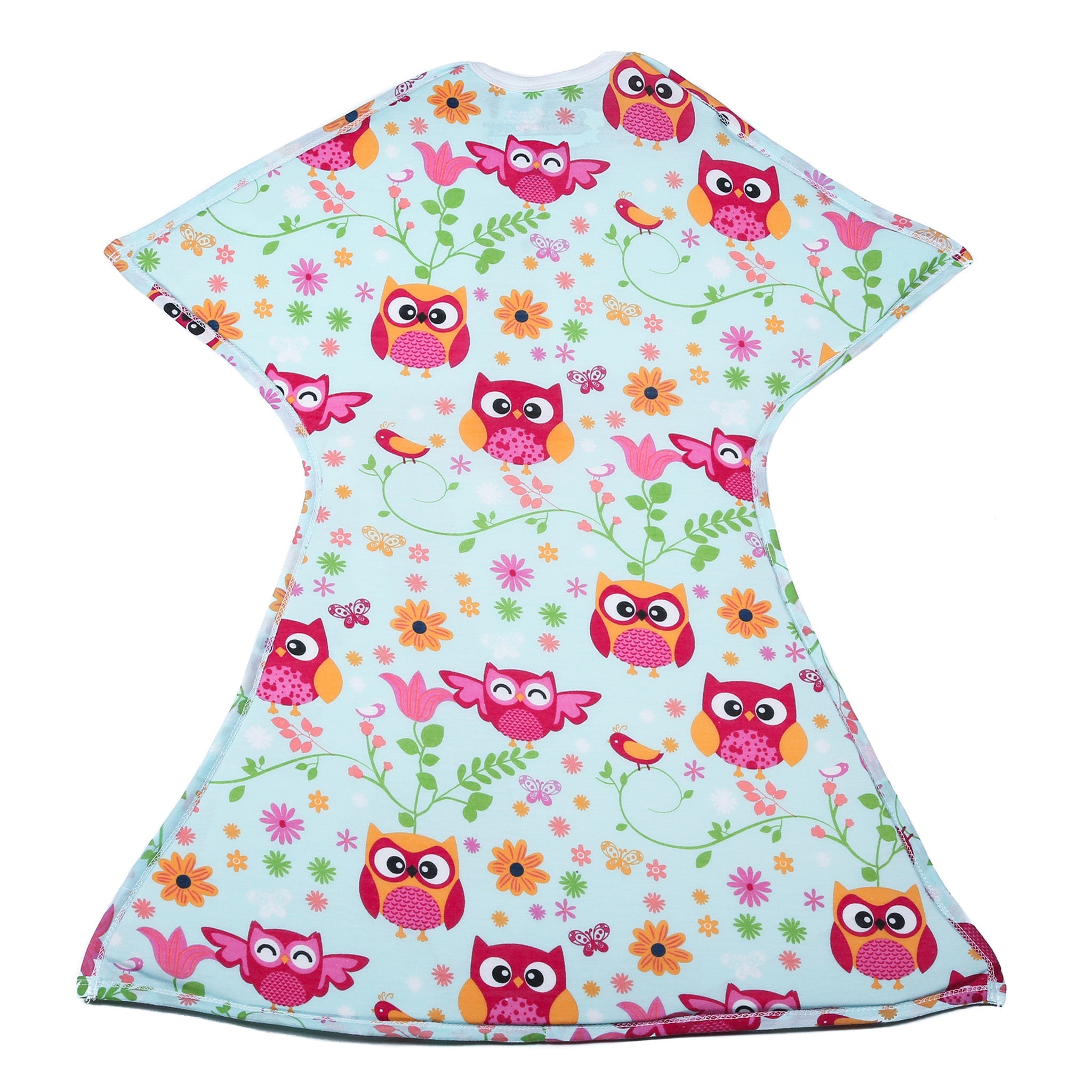 Sleeping Baby Pink Owl Zipadee-Zip Swaddle Transition - Lightweight