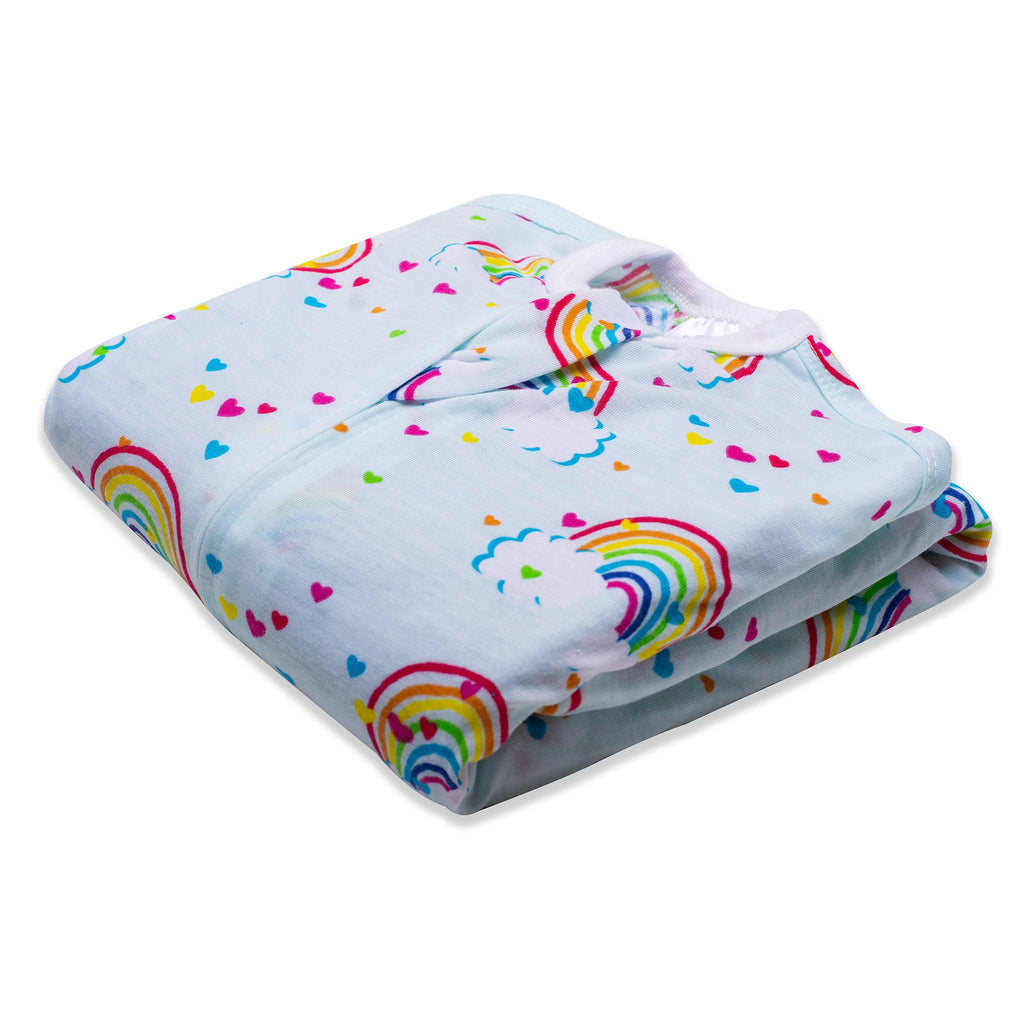 Sleeping Baby Rainbows Zipadee-Zip Swaddle Transition - Lightweight