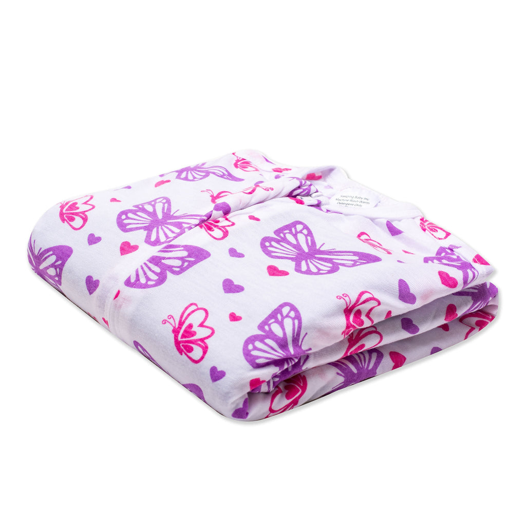 Sleeping Baby Butterflies Zipadee-Zip Swaddle Transition - Lightweight
