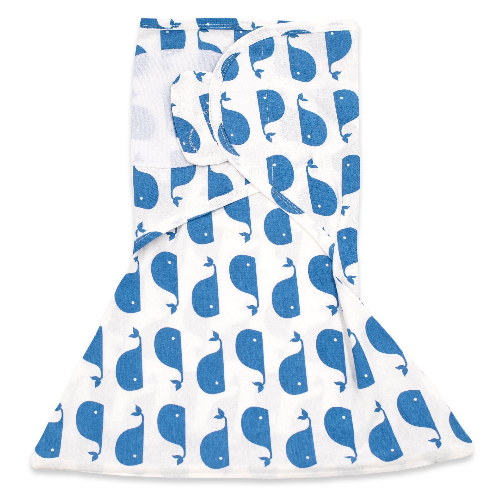 Sleeping Baby Large Blue Whales Zippy Swaddle