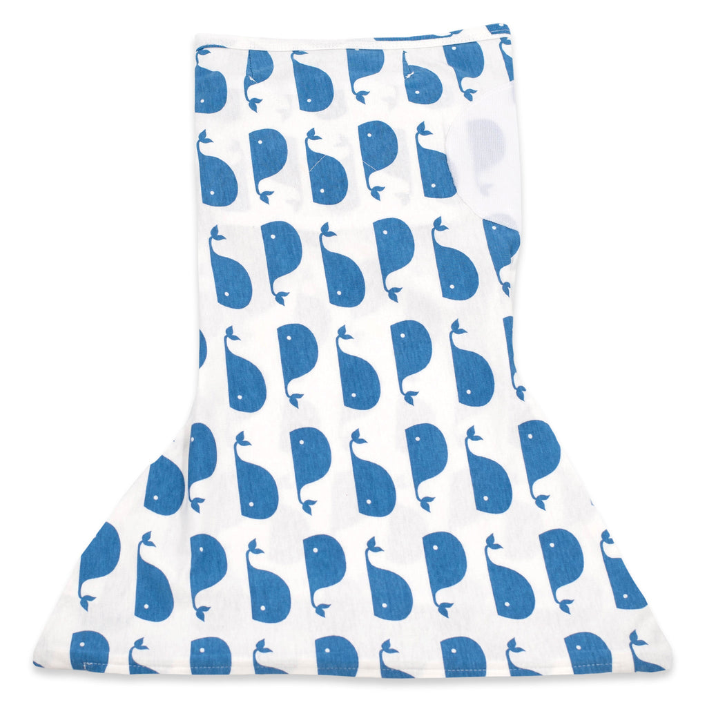 Sleeping Baby Large Blue Whales Zippy Swaddle