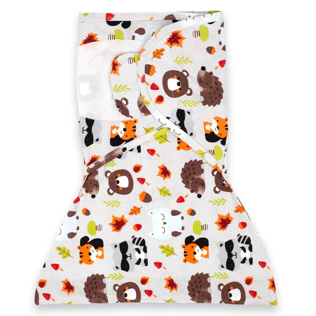 Sleeping Baby Raccoon Friends Zippy Swaddle