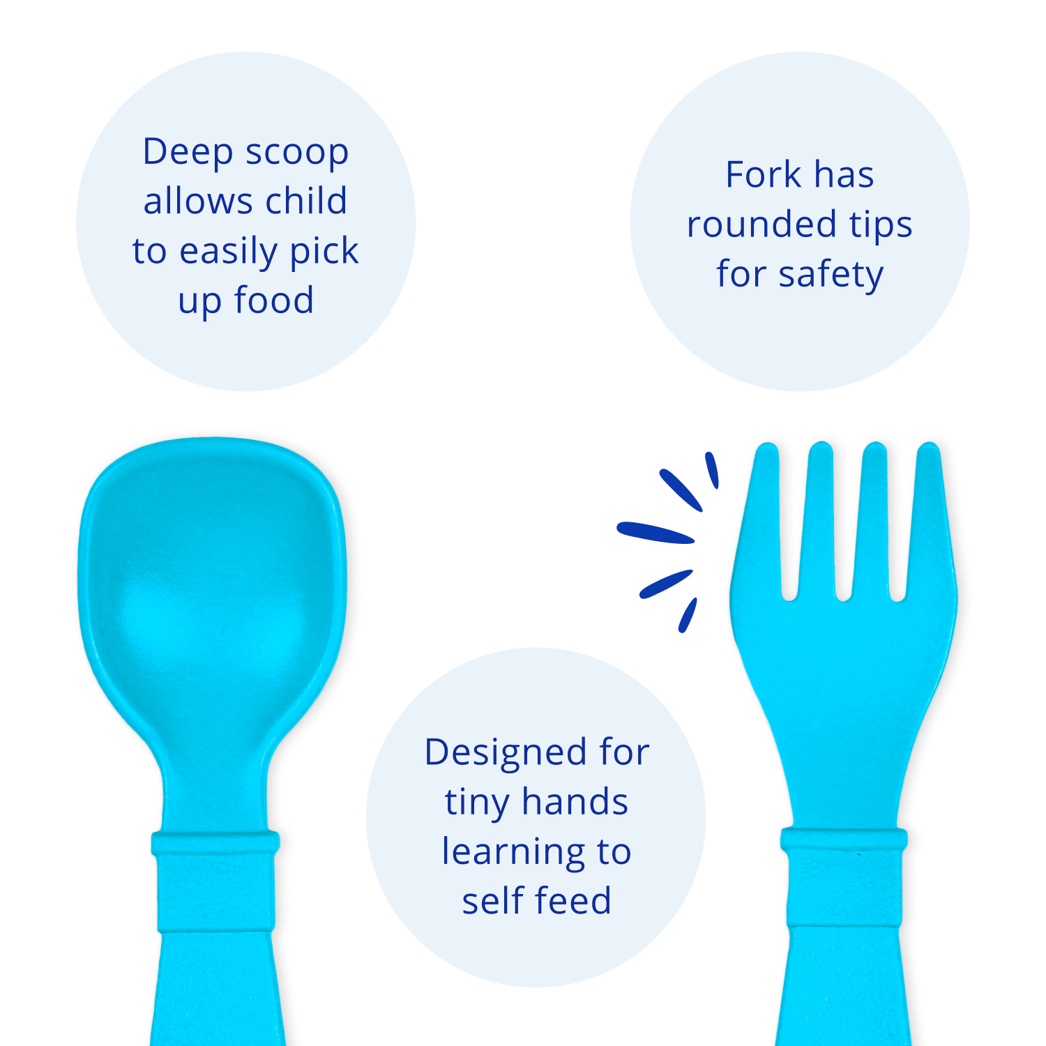 Tiny Utensil Pair USA Made from Recycled Materials