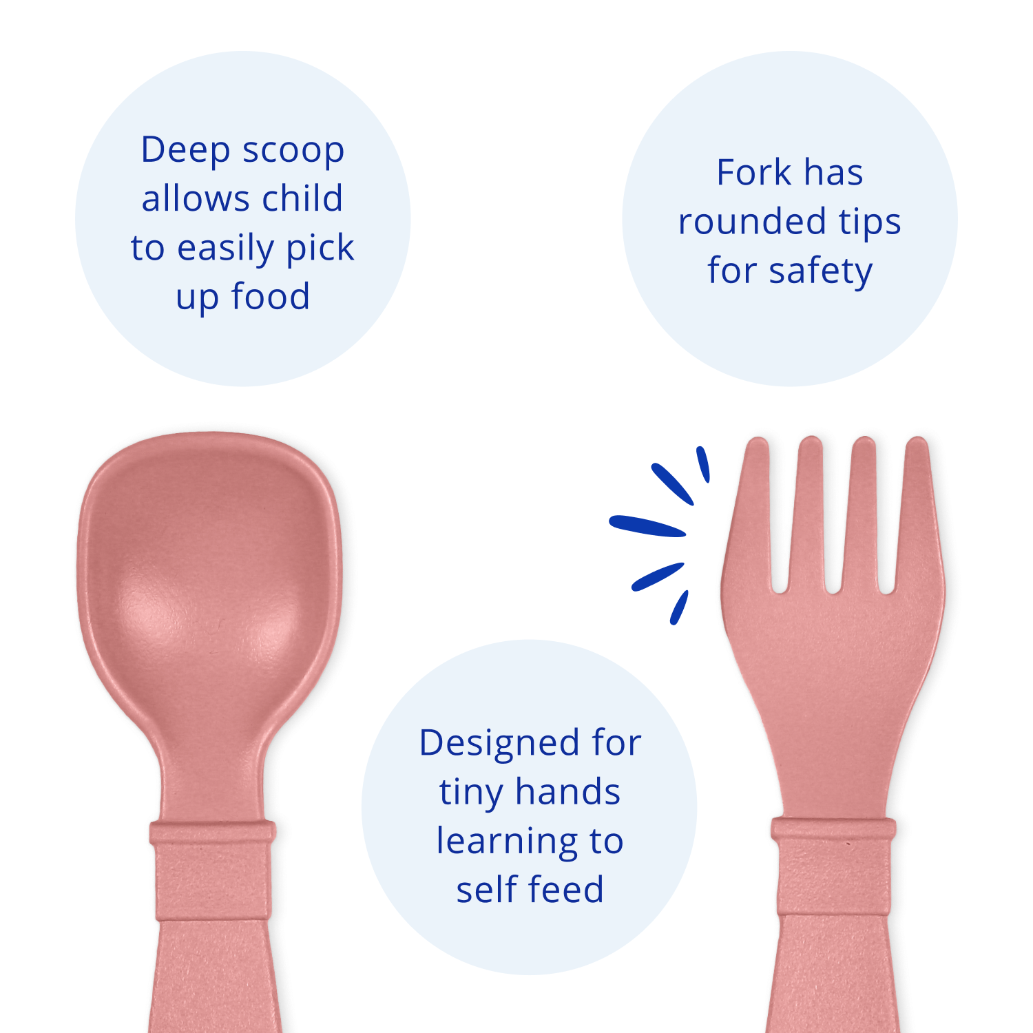 Tiny Utensil Pair USA Made from Recycled Materials