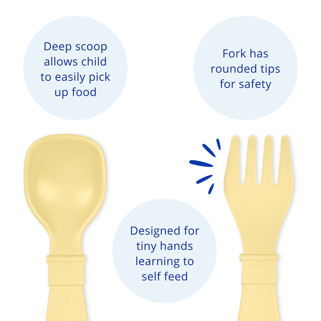 Tiny Utensil Pair USA Made from Recycled Materials