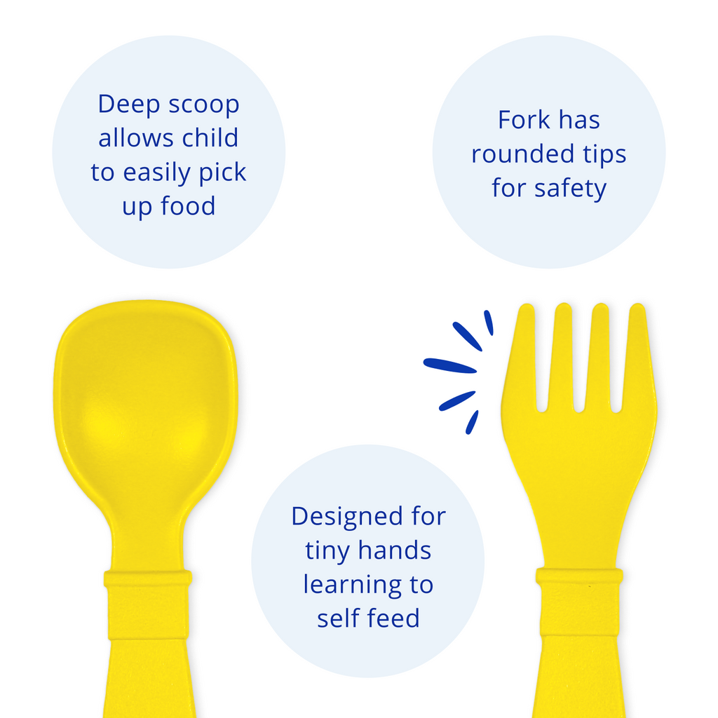 Tiny Utensil Pair USA Made from Recycled Materials