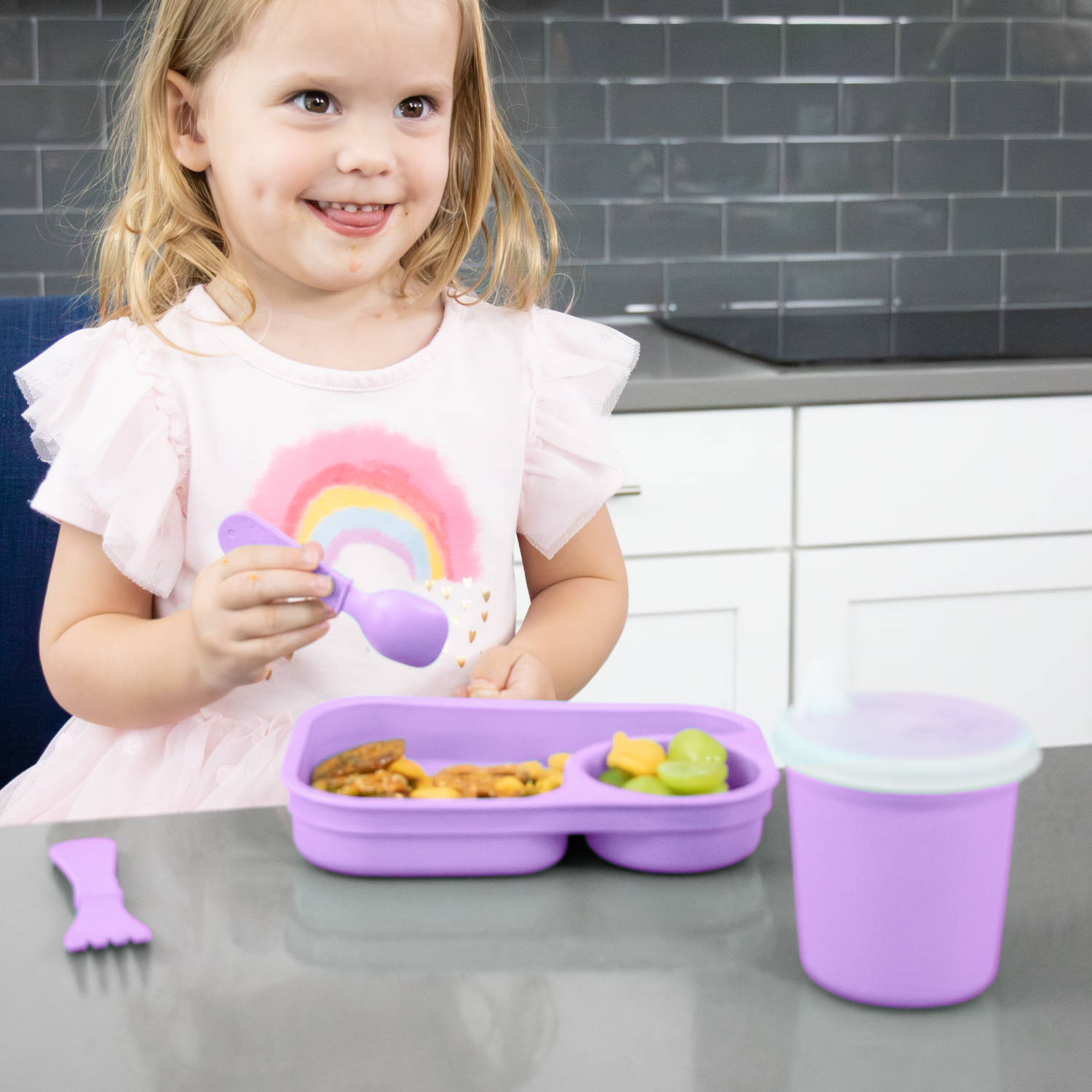 Tiny Utensil Pair USA Made from Recycled Materials