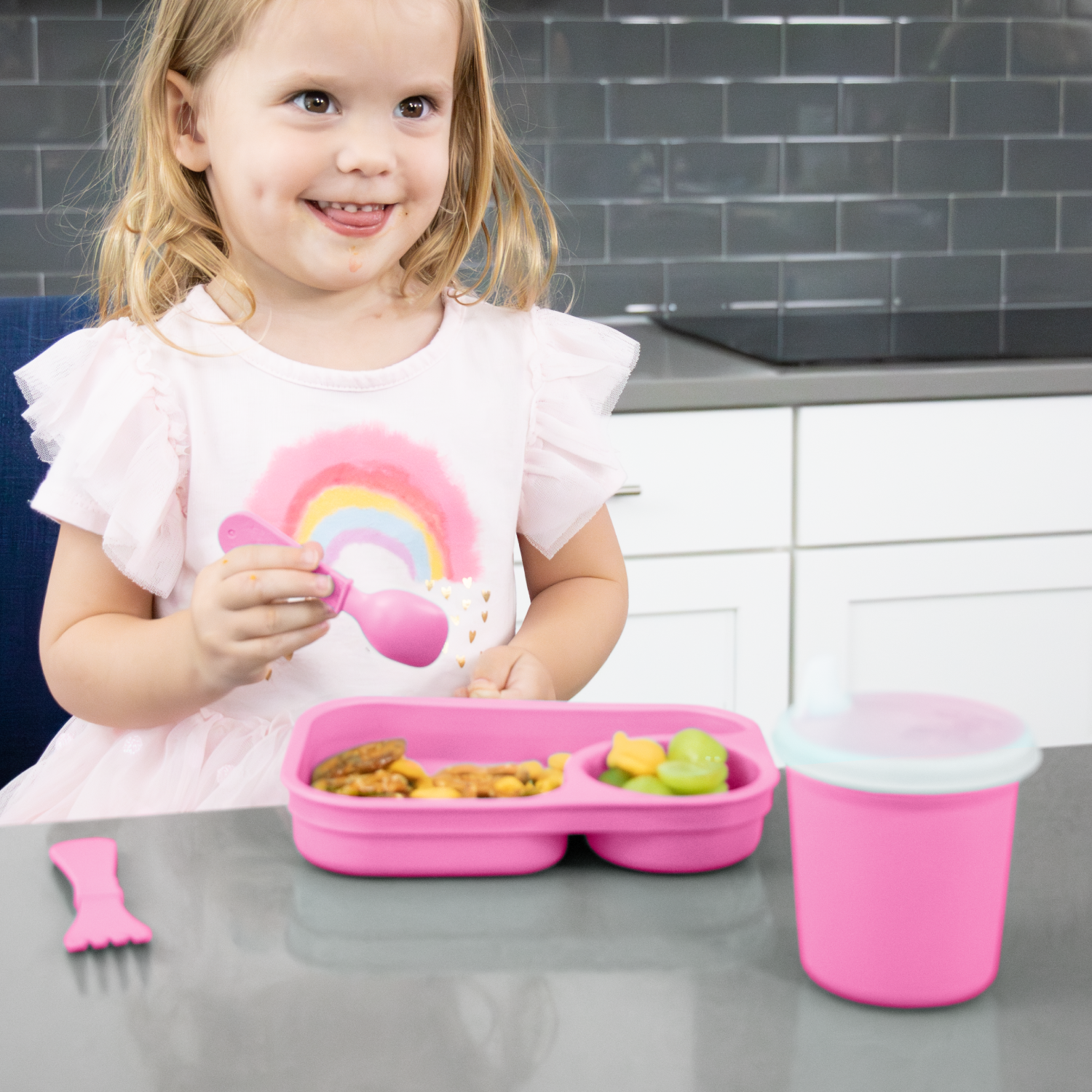 Tiny Utensil Pair USA Made from Recycled Materials